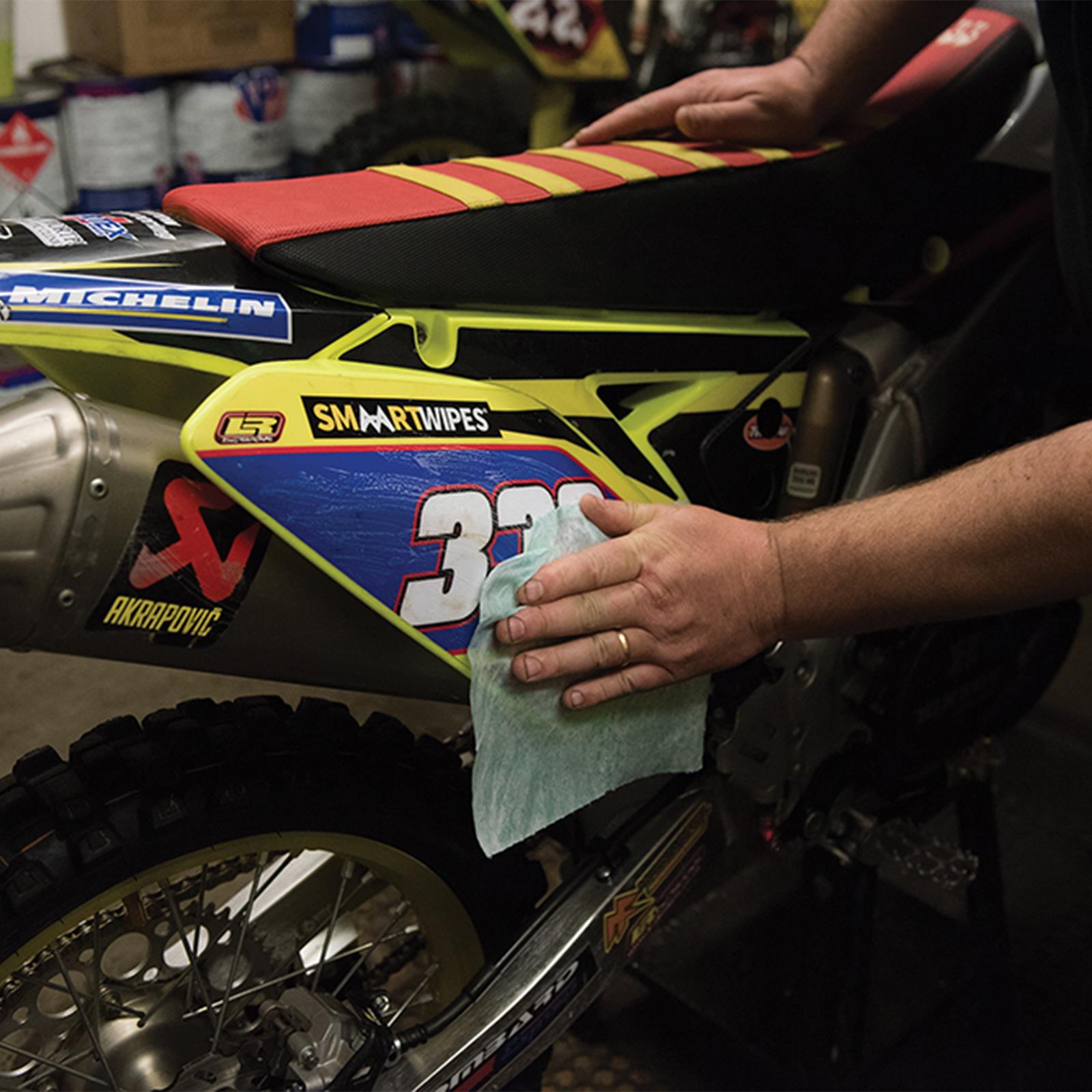 6 x Heavy Duty Tough Abrasive Wipes 75pk Bigger And Tougher Than Regular Wipes