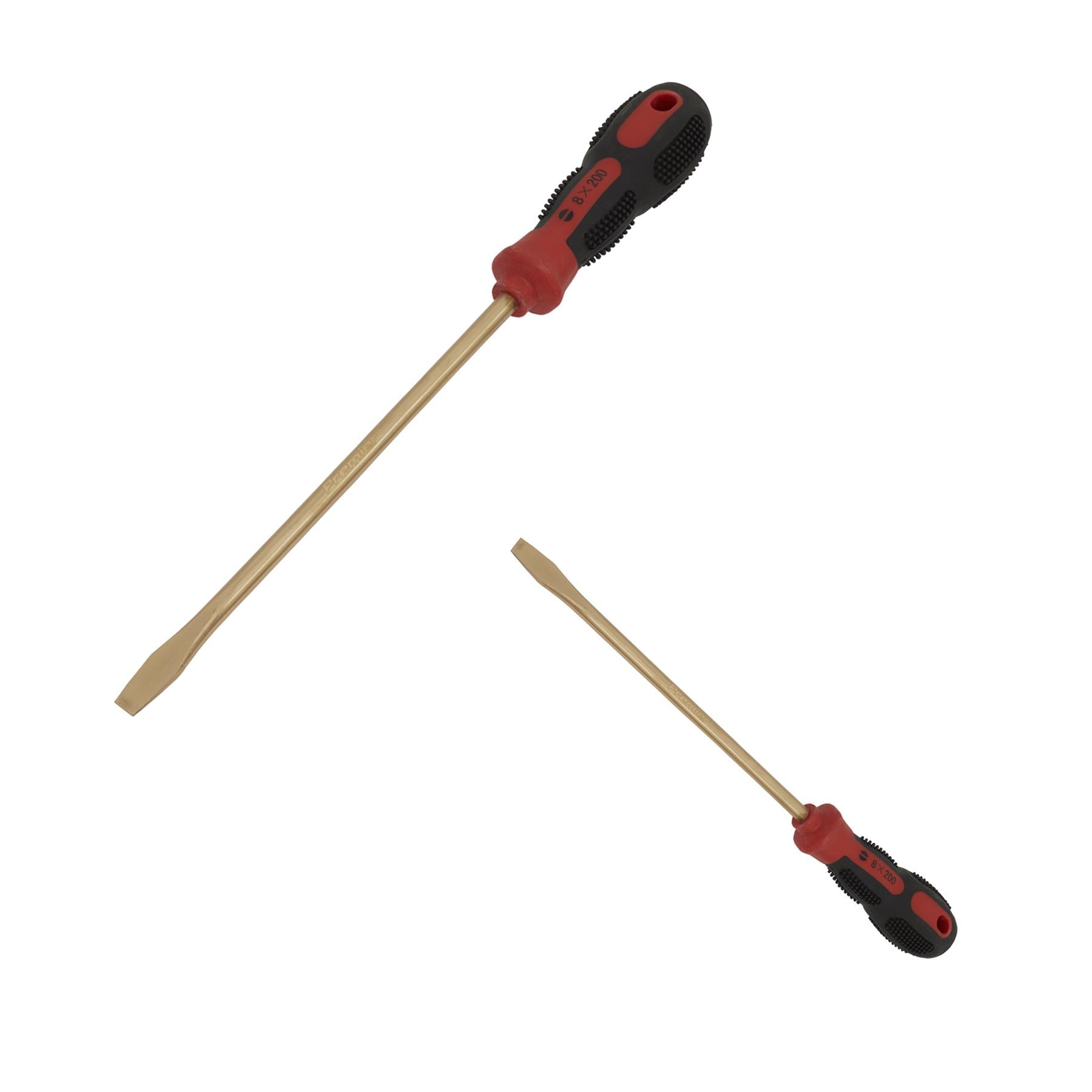 Sealey Screwdriver Slotted 8 x 200mm - Non-Sparking
