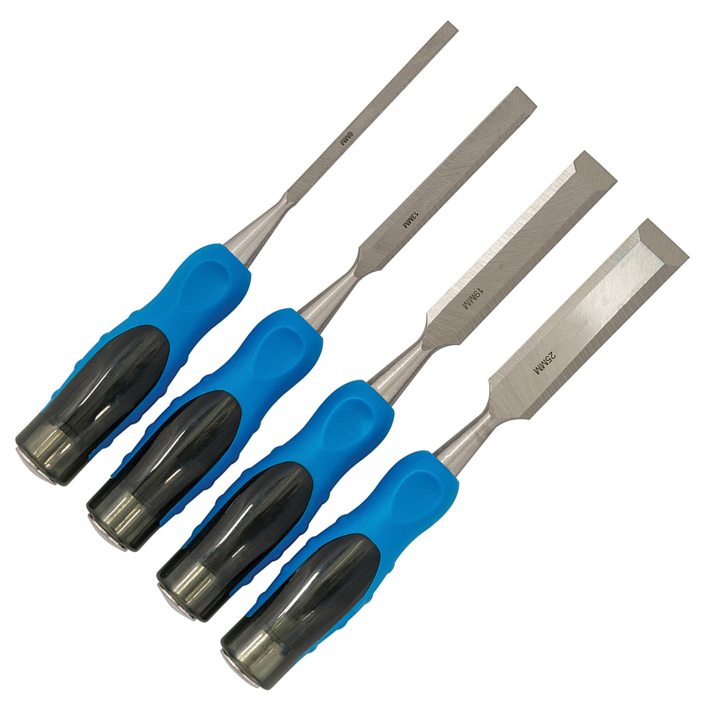 4pc Expert Wood Chisel Tools DIY Woodwork Carving Carpentry Soft Grip