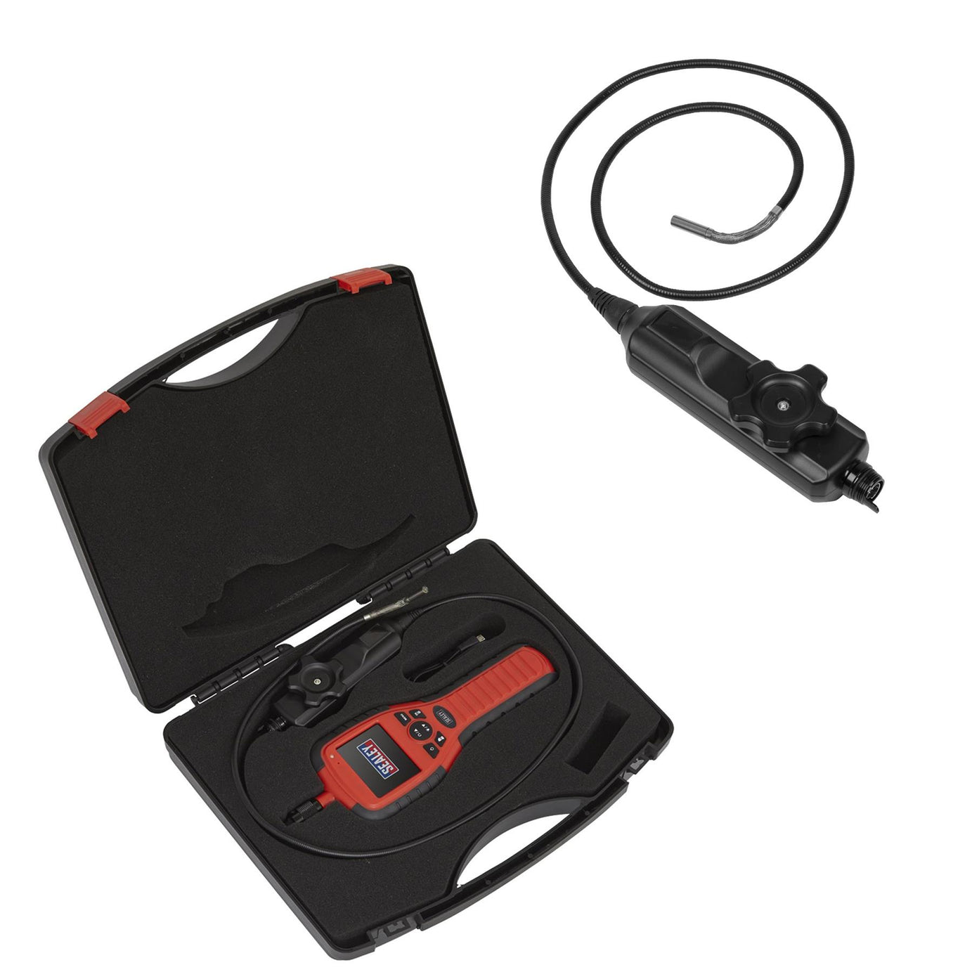 Sealey Video Borescope - Articulated Waterproof LED Probe Light