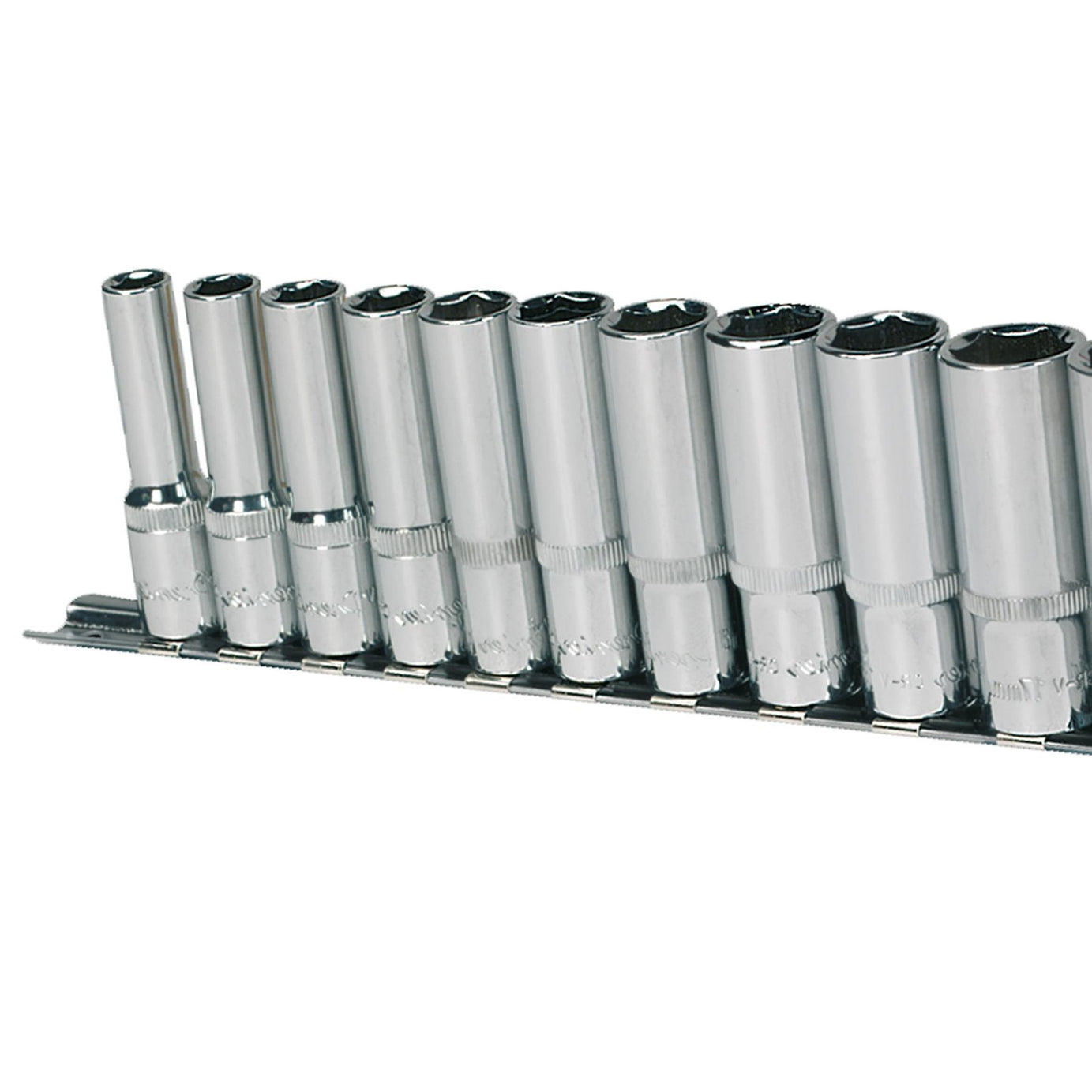 Sealey Socket Set 12pc 3/8"Sq Drive 6pt Deep WallDrive Metric