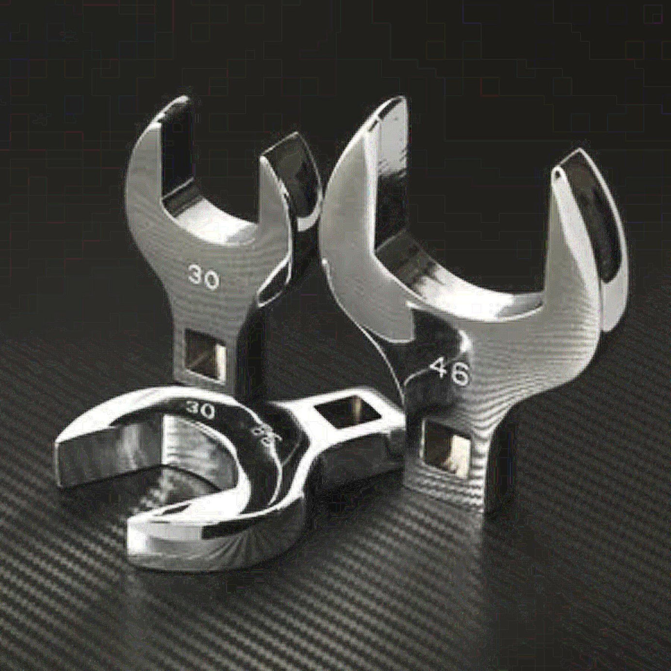 Sealey Crow's Foot Open-End Spanner Set 14pc 1/2"Sq Drive Metric