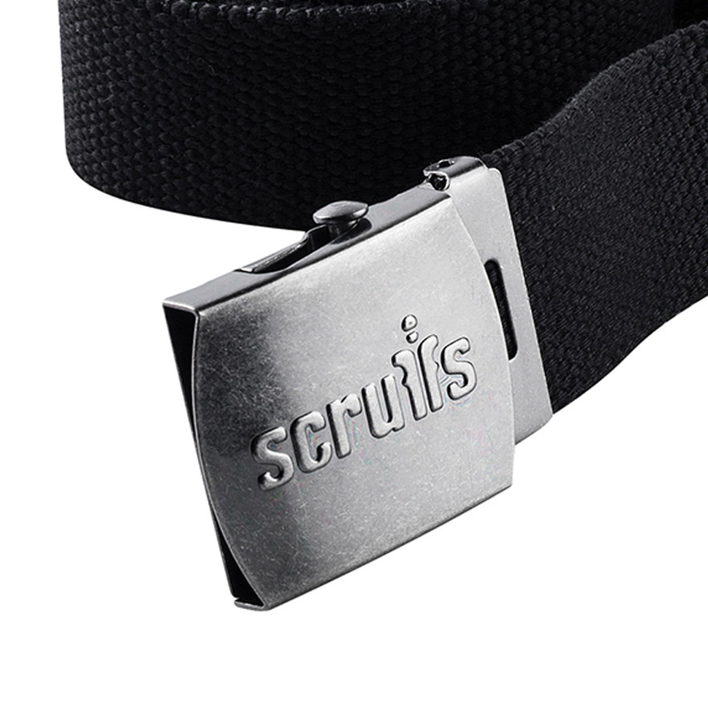 Cotton Adjustable Clip Belt Black Tough Reinforced Cotton Belt + Distressed Look