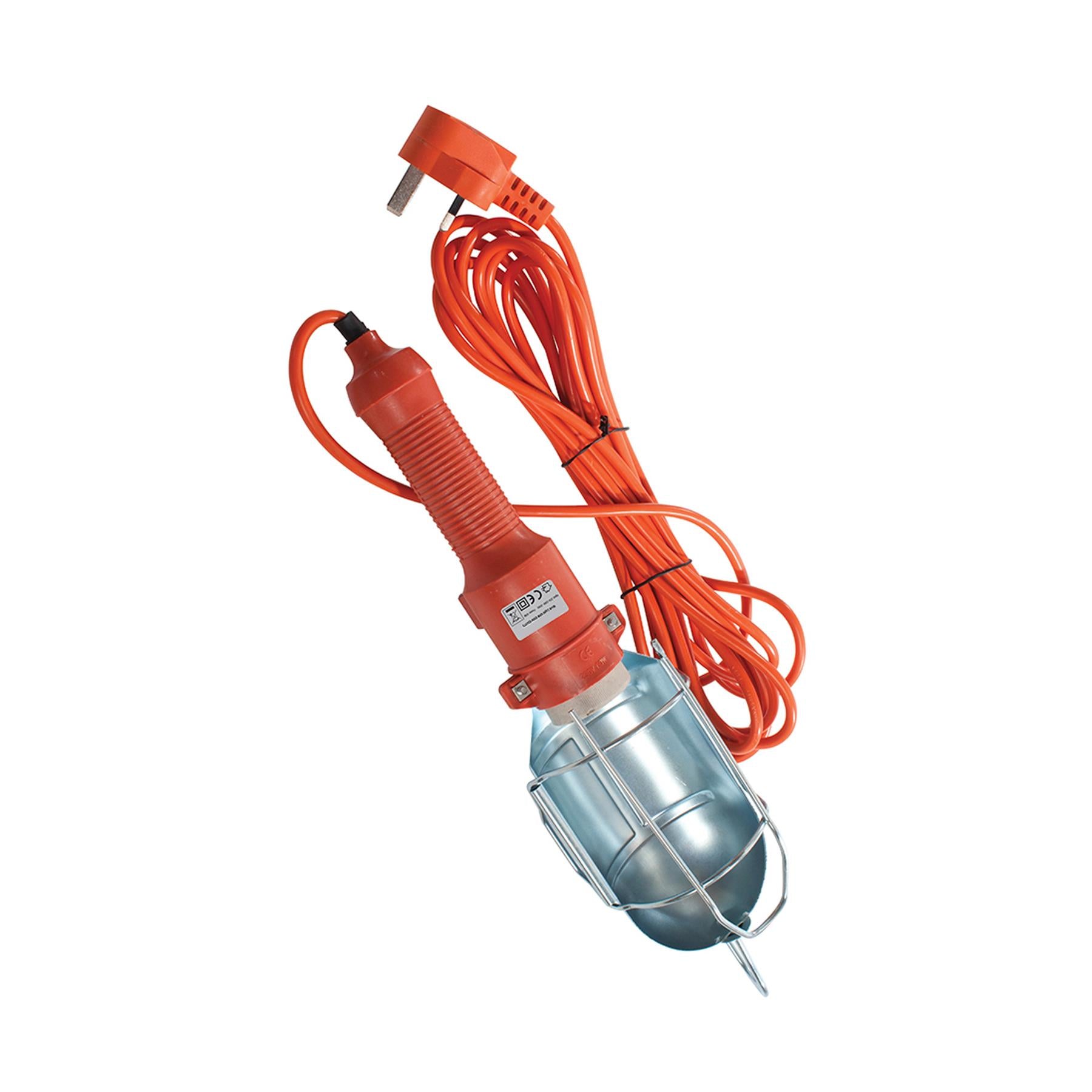 Portable Work Light Inspection Lamp 60W 240V Protective Cage Length 400mm