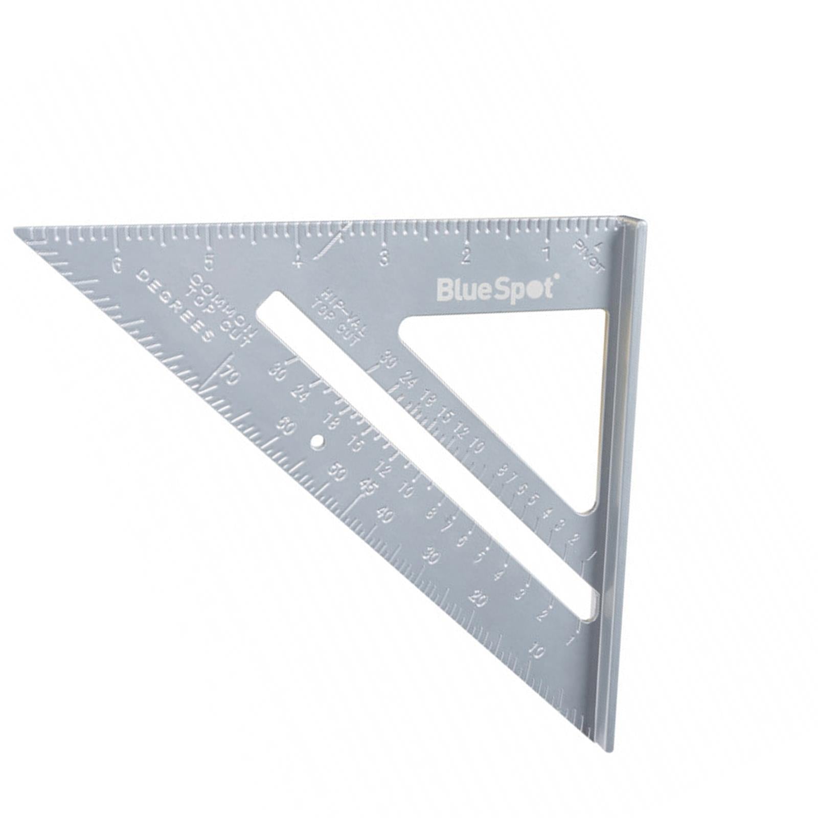 BlueSpot 150mm 6" Aluminium Speed Square Roofing Rafter Angle Measure Guide