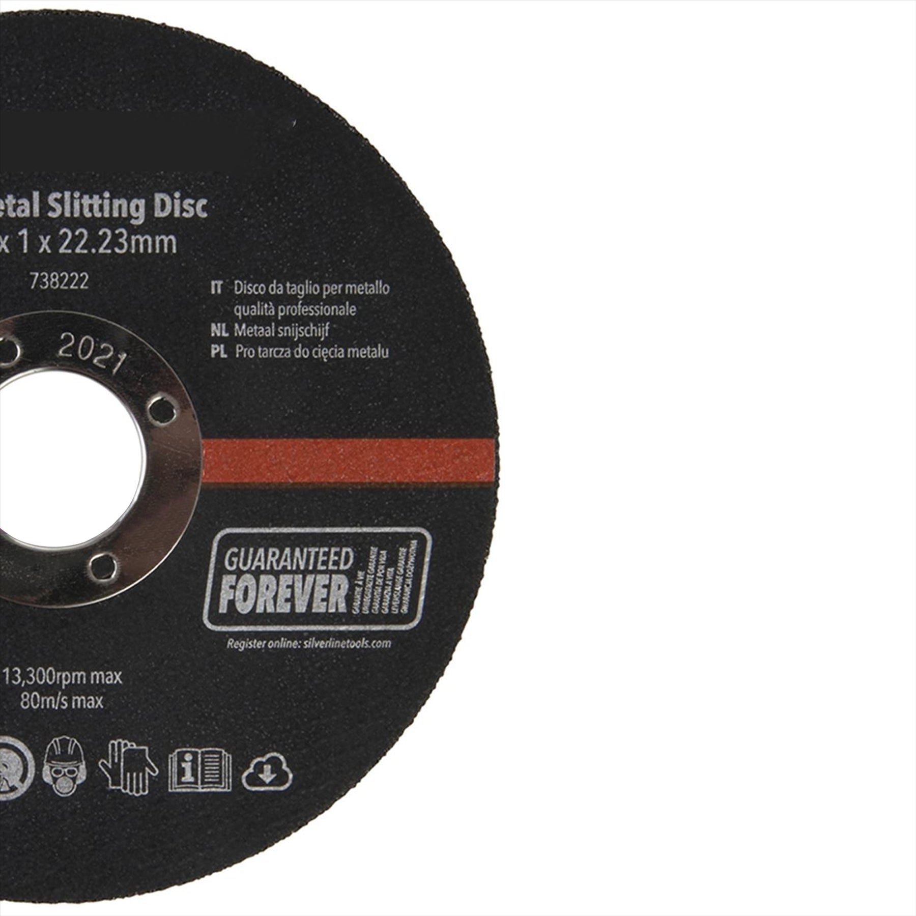 Pro Metal Slitting Disc 10Pk For Ferrous& NonFerrous Metals 115 x 1 x 22.23mm