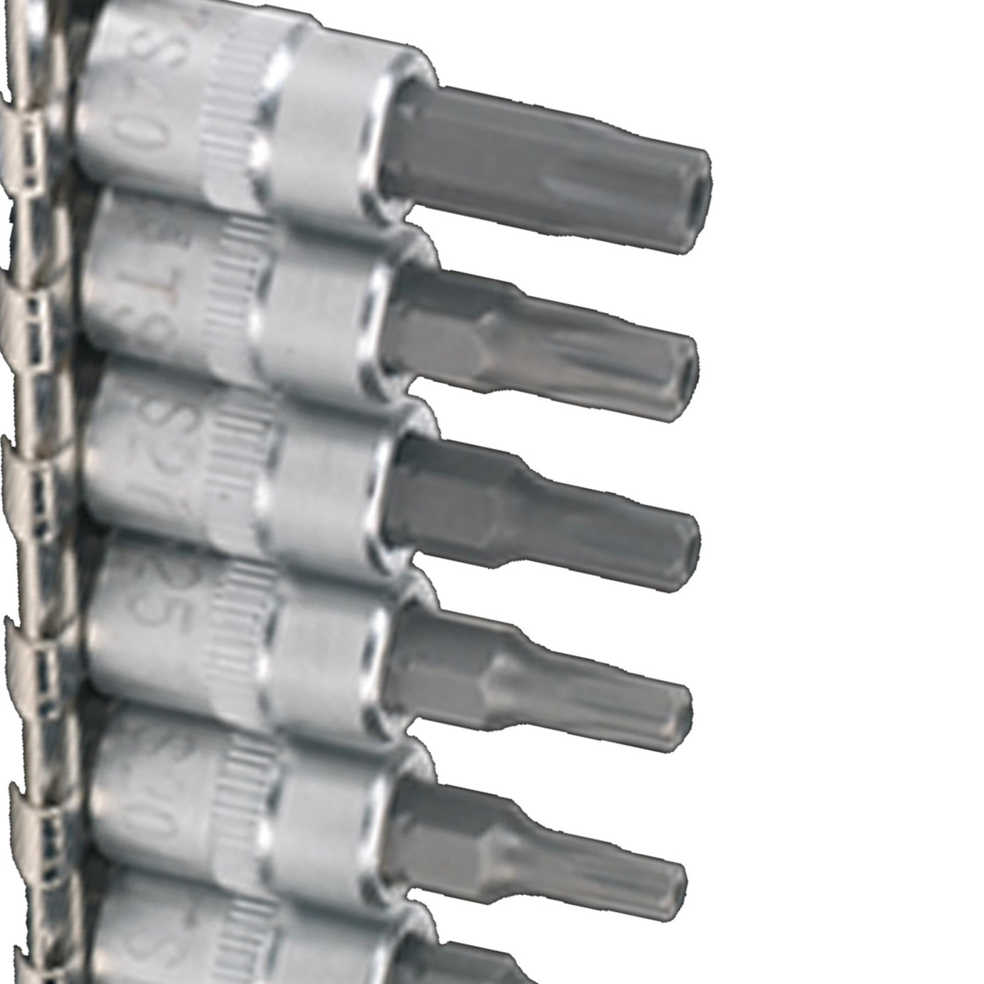 Sealey TRX-TS* Security Socket Bit Set 7pc 1/4"Sq Drive