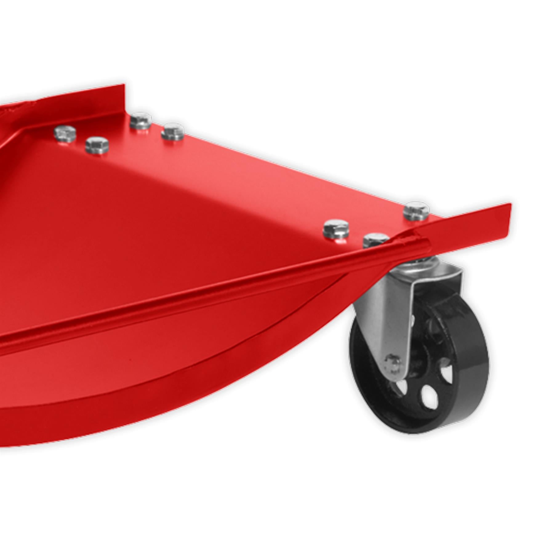 Sealey Wheel Dolly Set 454kg Capacity Two Pressed Steel Wheel Dollies