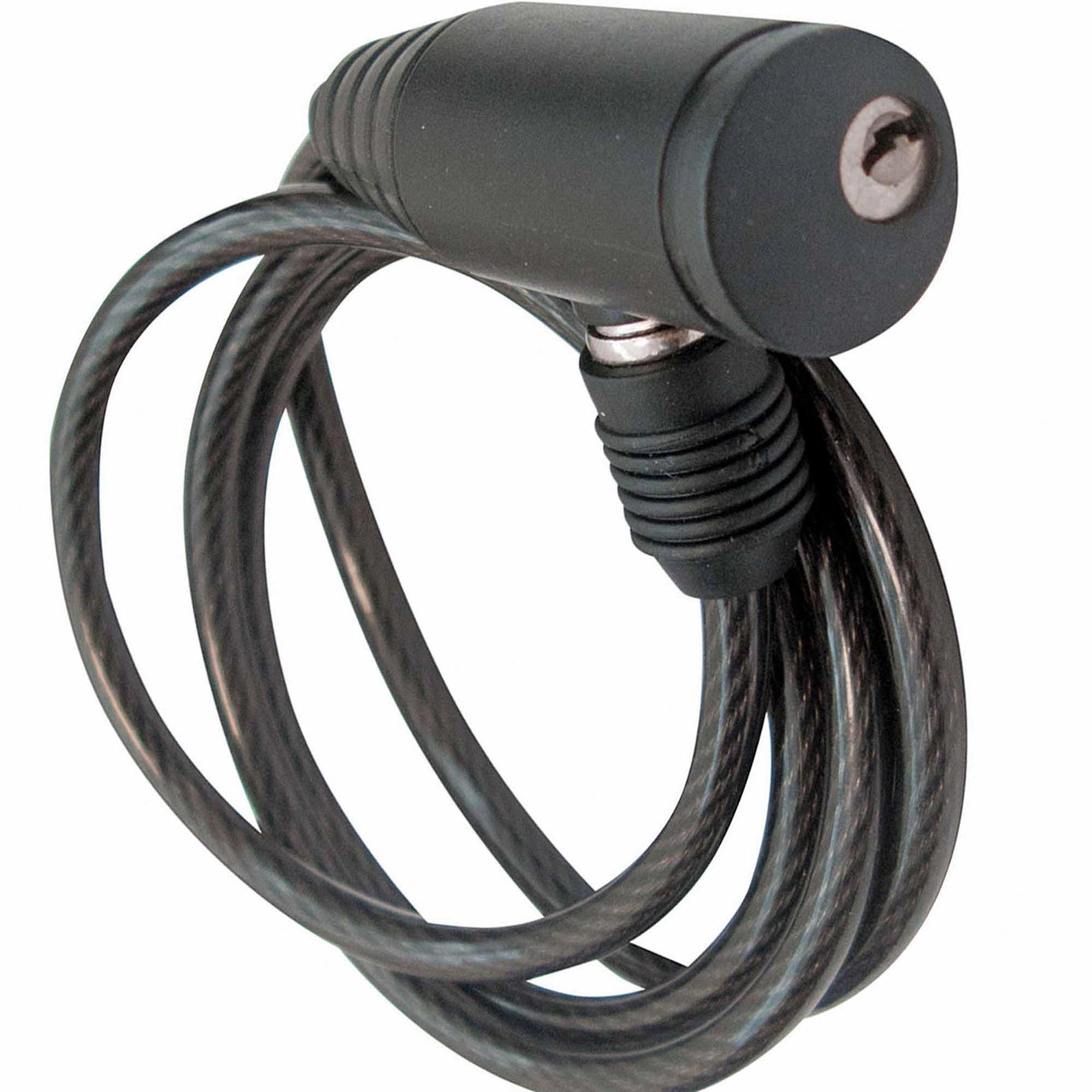 Bicycle Security Cable Lock Task Tools Black with Bracket 1000 x 6mm