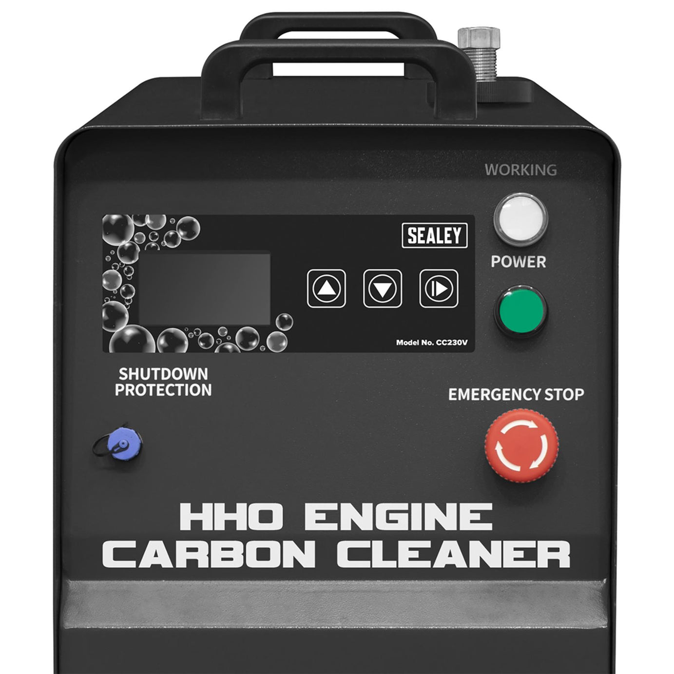 Sealey HHO Engine Carbon Cleaner 230V Charge Activated Machine Shutdown
