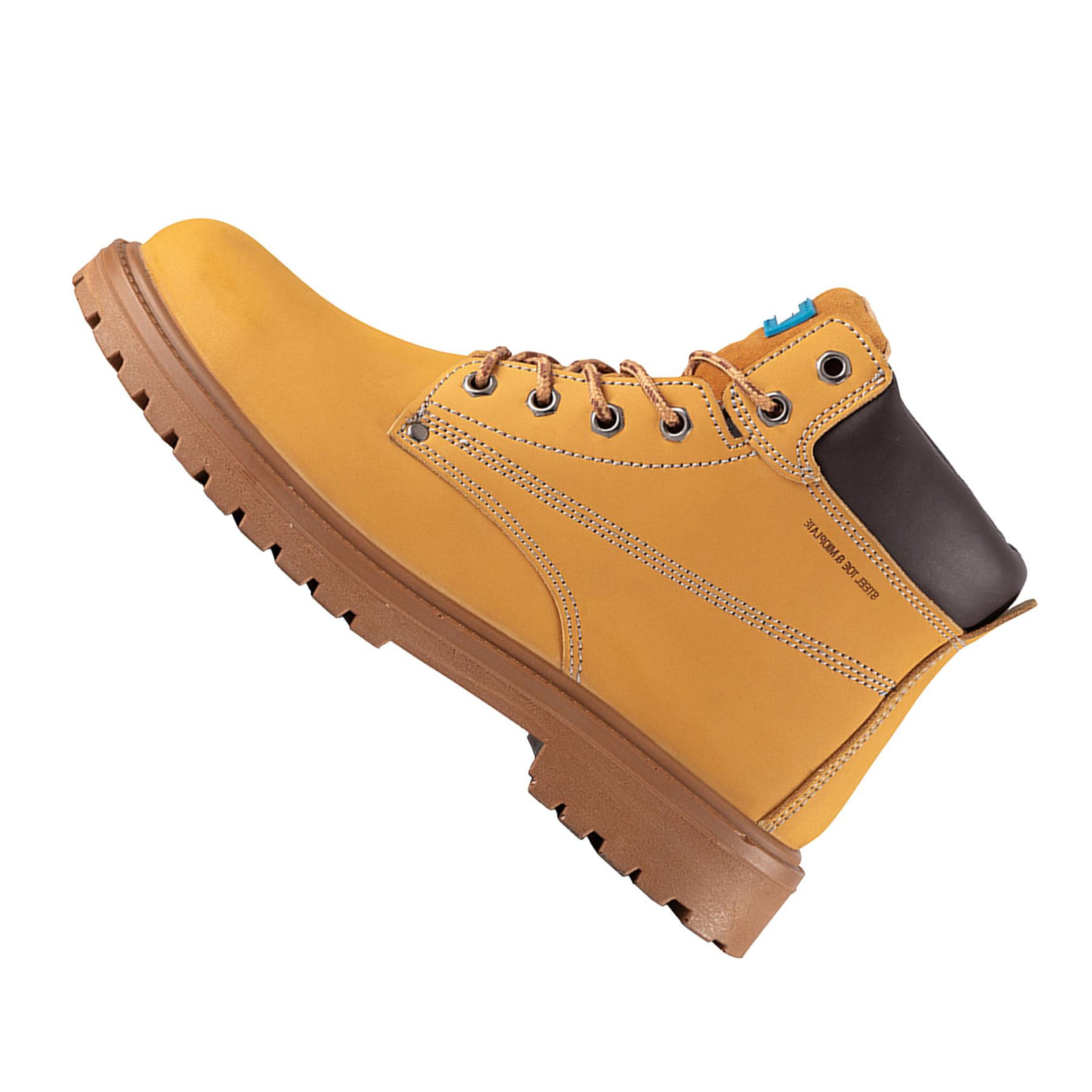 Tough Grit Oak Safety Boot Tan Size 8 / 42 Steel Toe Cap