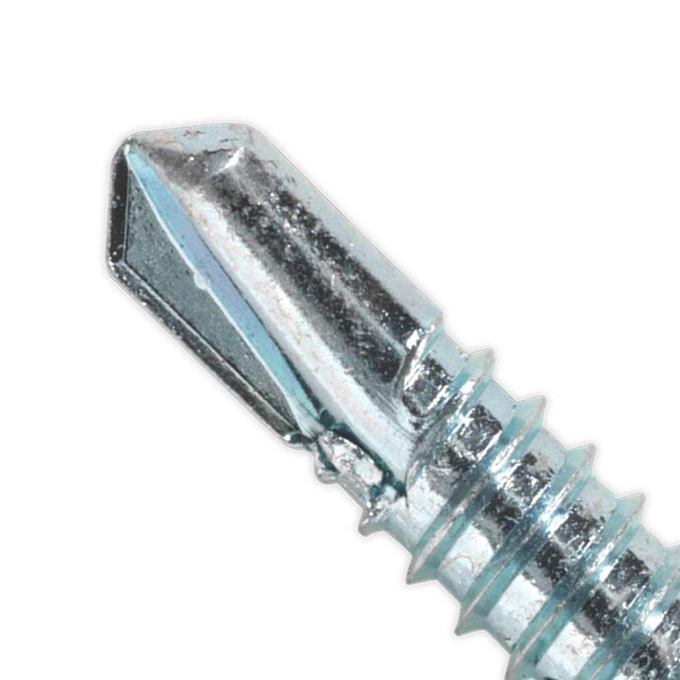 Sealey Self Drilling Screw 6.3 x 25mm Hex Head Zinc Pack of 100