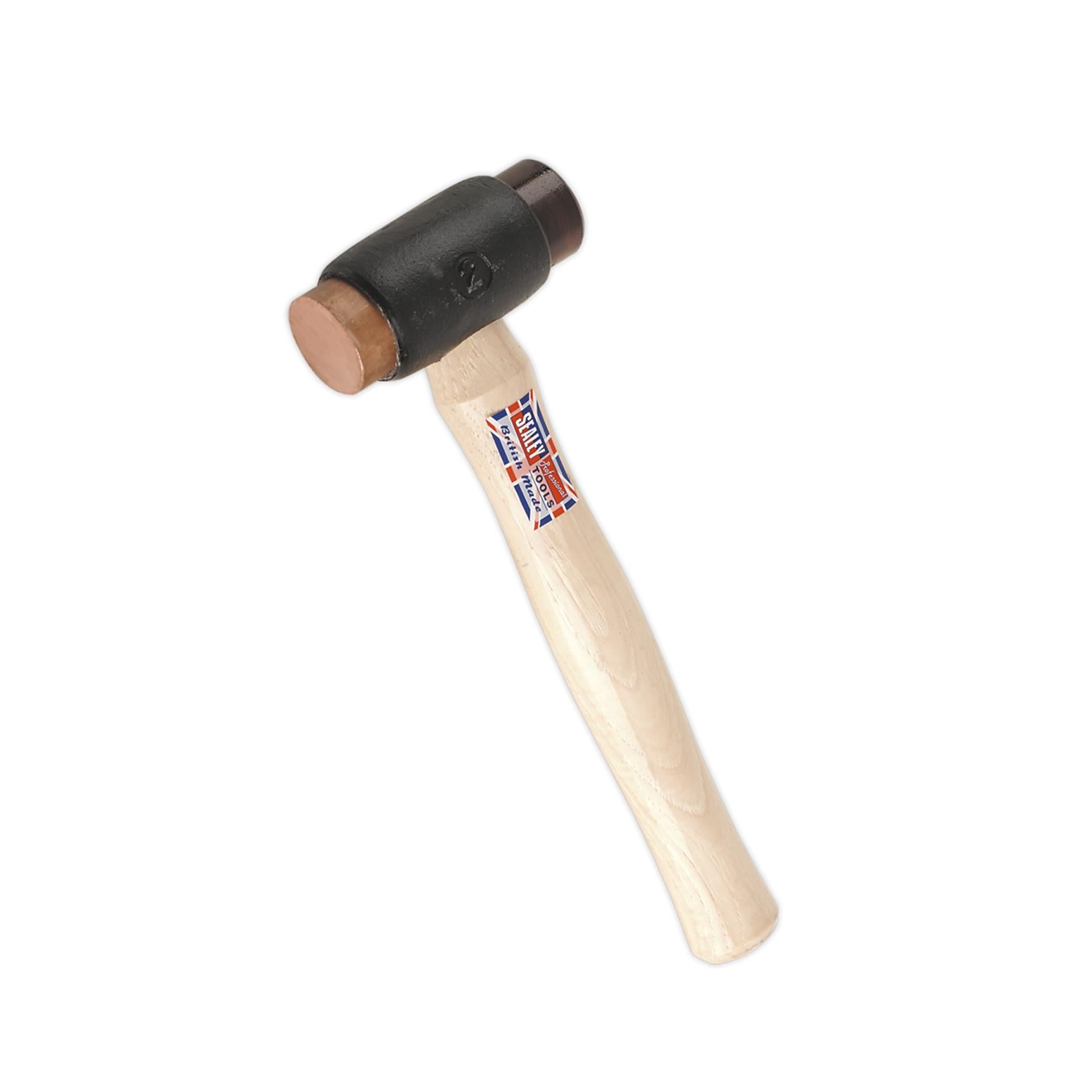 Sealey Copper/Rawhide Faced Hammer 2.25lb Hickory Shaft