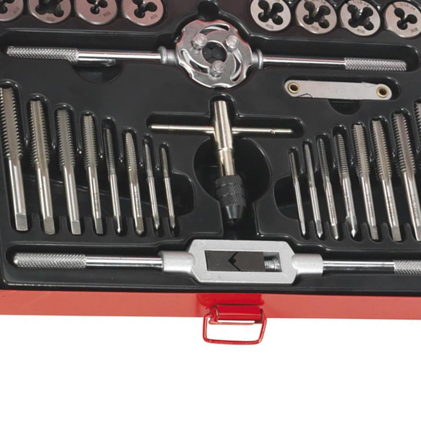 Sealey 28pc Tap and Die Set Split Dies Imperial BSW Thread Cutting 1/8" - 1/2"
