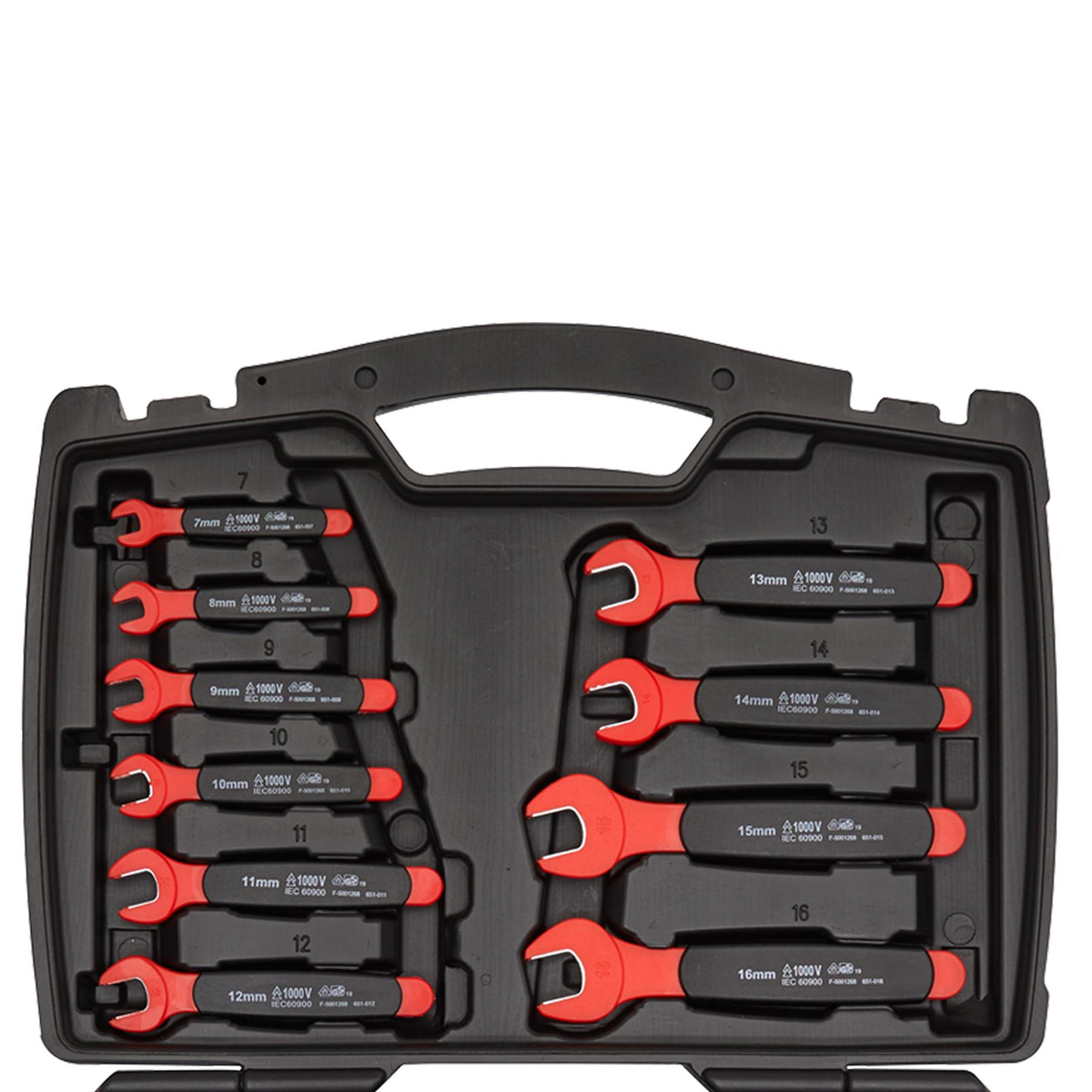 Sealey Insulated Open-End Spanner Set 18pc VDE Approved