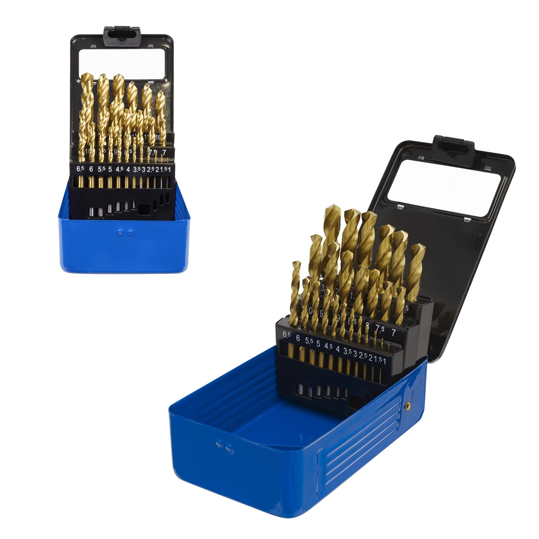 Sealey 25pc Drill Bit Set HSS Fully Ground Ø1-13mm DIN 338 Metric AK4725