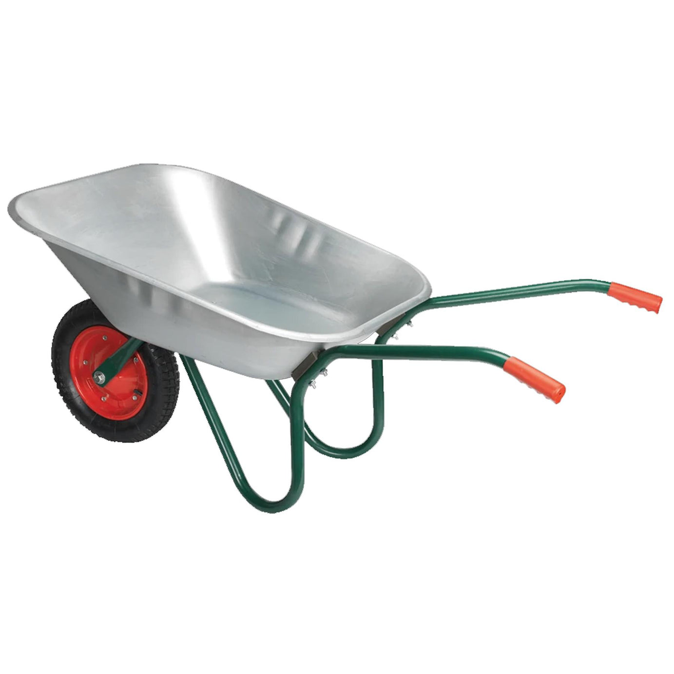 Wheelbarrow 65L Galvanized. Our wheelbarrows use air filled pneumatic tyres Sealey