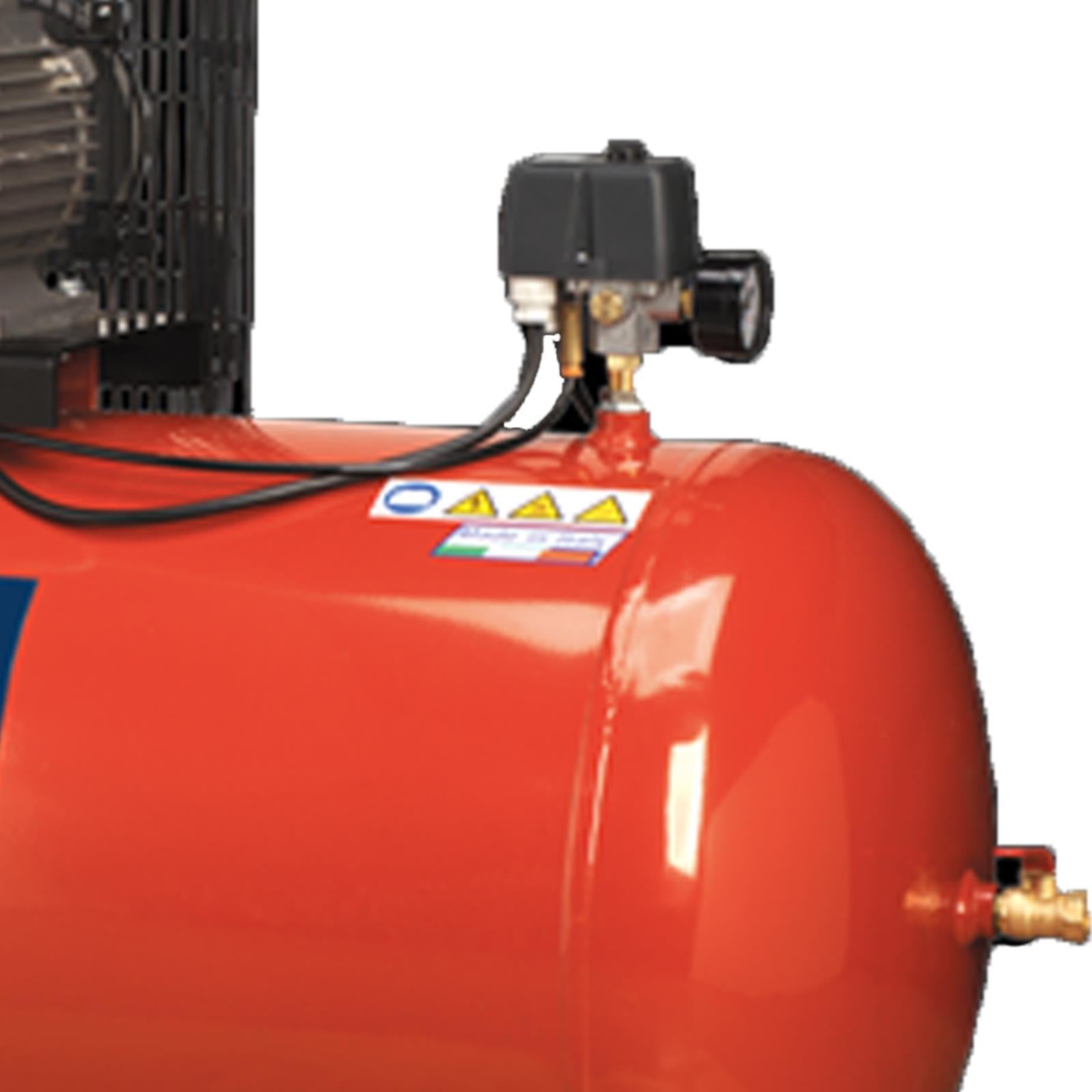 Sealey Compressor 200L Belt Drive 3hp with Cast Cylinders