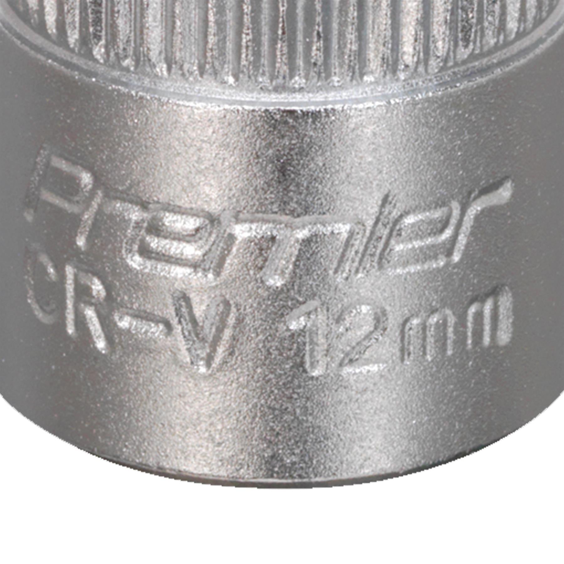 Sealey WallDrive Socket 12mm 3/8"Sq Drive Chrome Vanadium steel