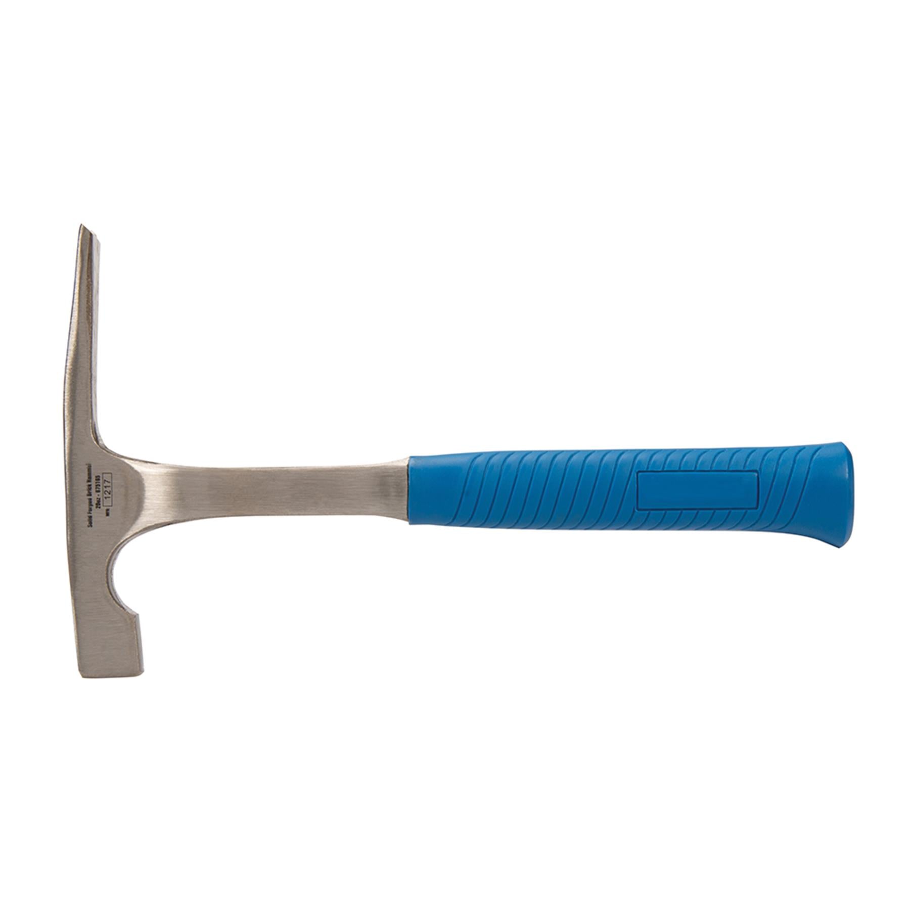 Solid Forged Brick Hammer - 20Oz (567G) Impact-Absorbent Non-Slip Rubber Handle