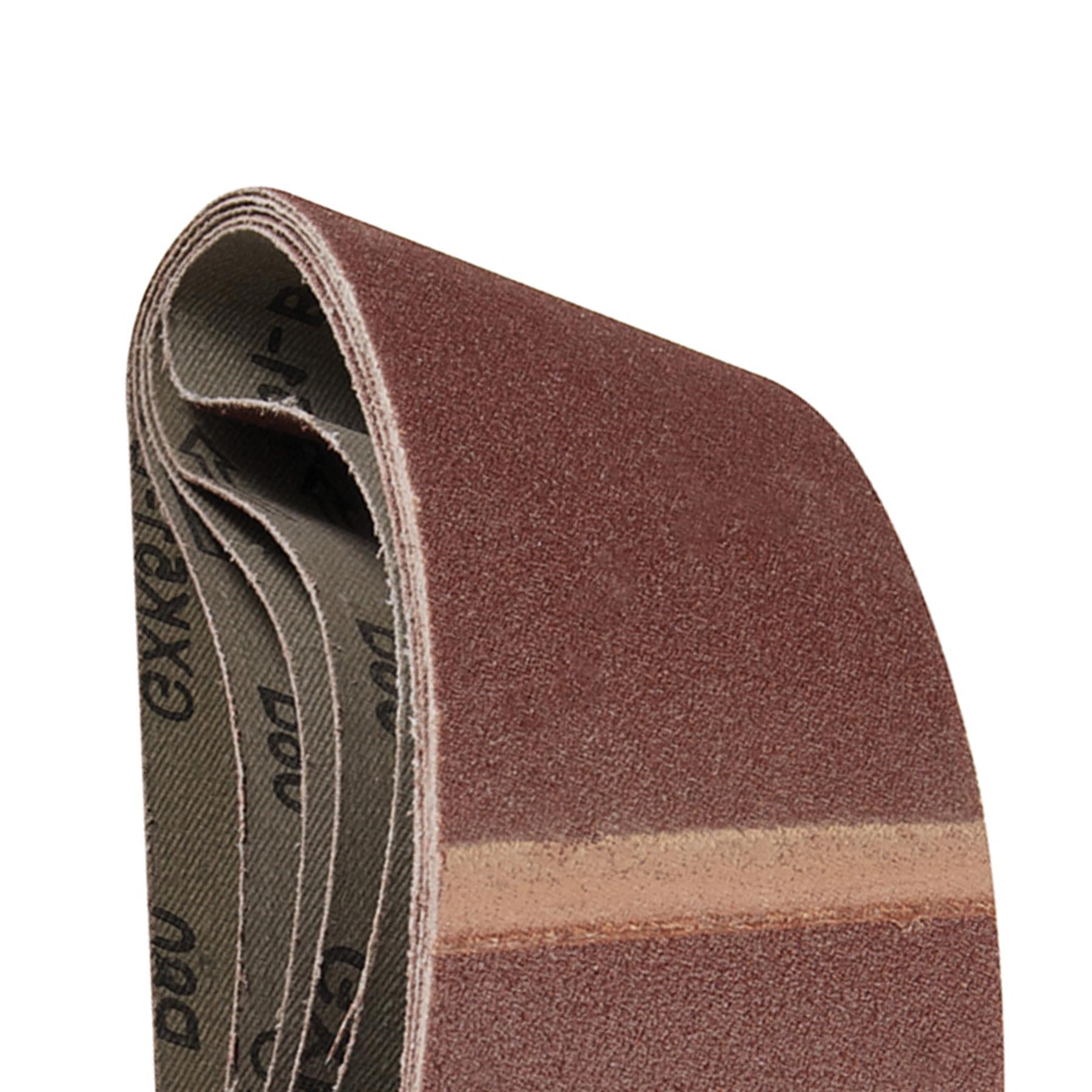 High-Quality Sanding Belts 65 x 410mm 5pk 120 Grit Sanding Wood Metal Paint Sanders New