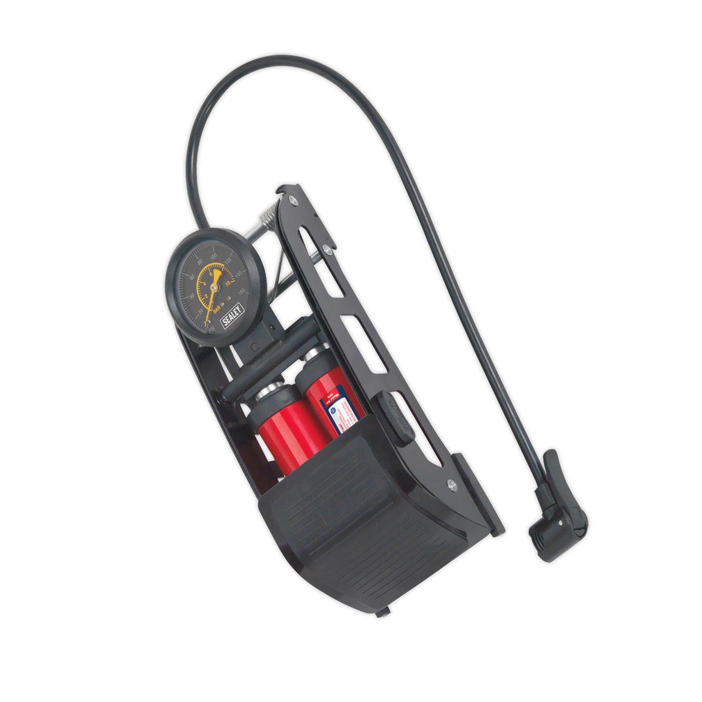 Sealey Foot Pump Twin Barrel