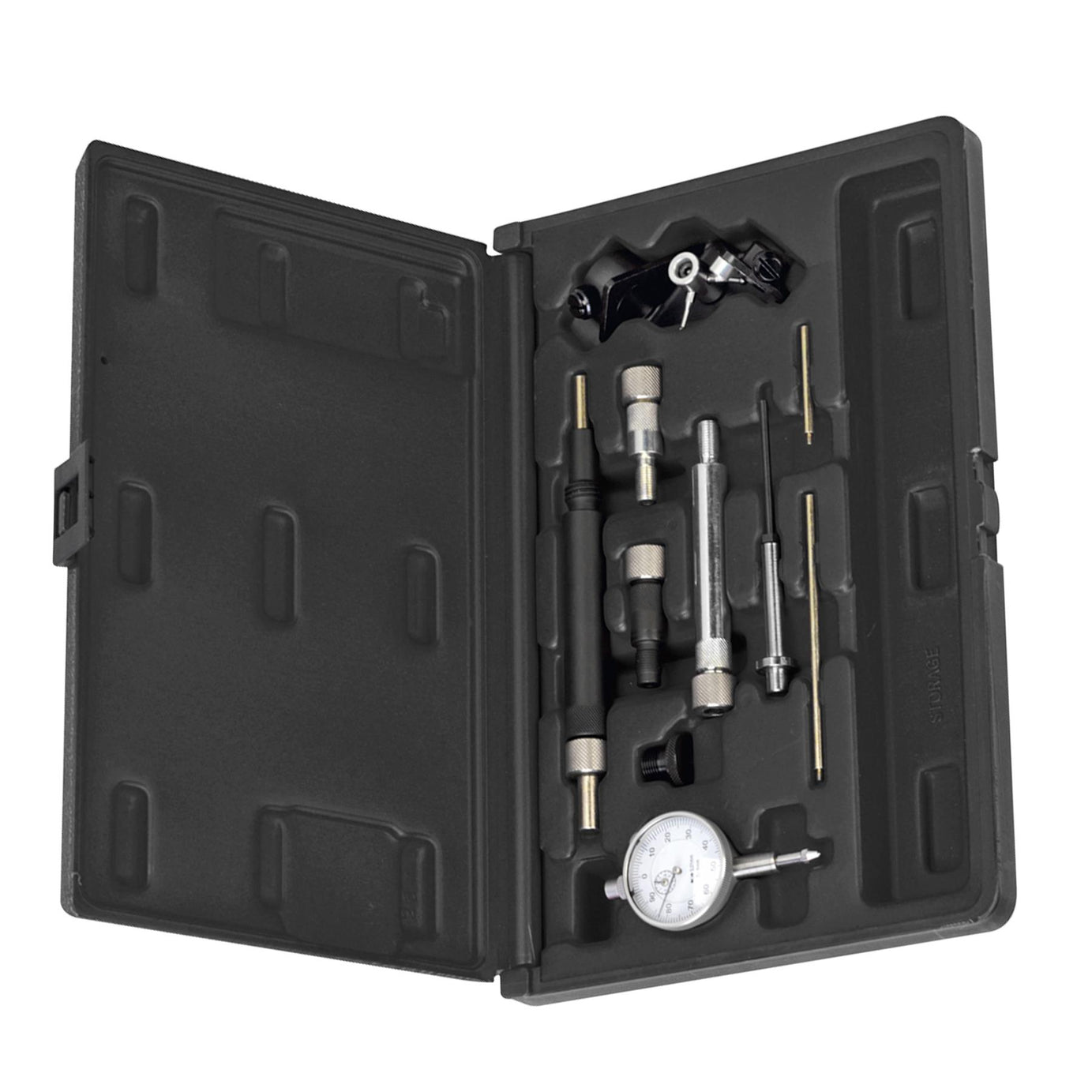 Sealey Fuel Pump Timing Kit 10pc Dial Gauge In Storage Case