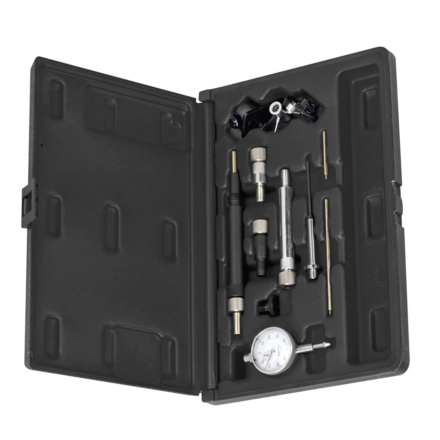 Sealey Fuel Pump Timing Kit 10pc Dial Gauge In Storage Case
