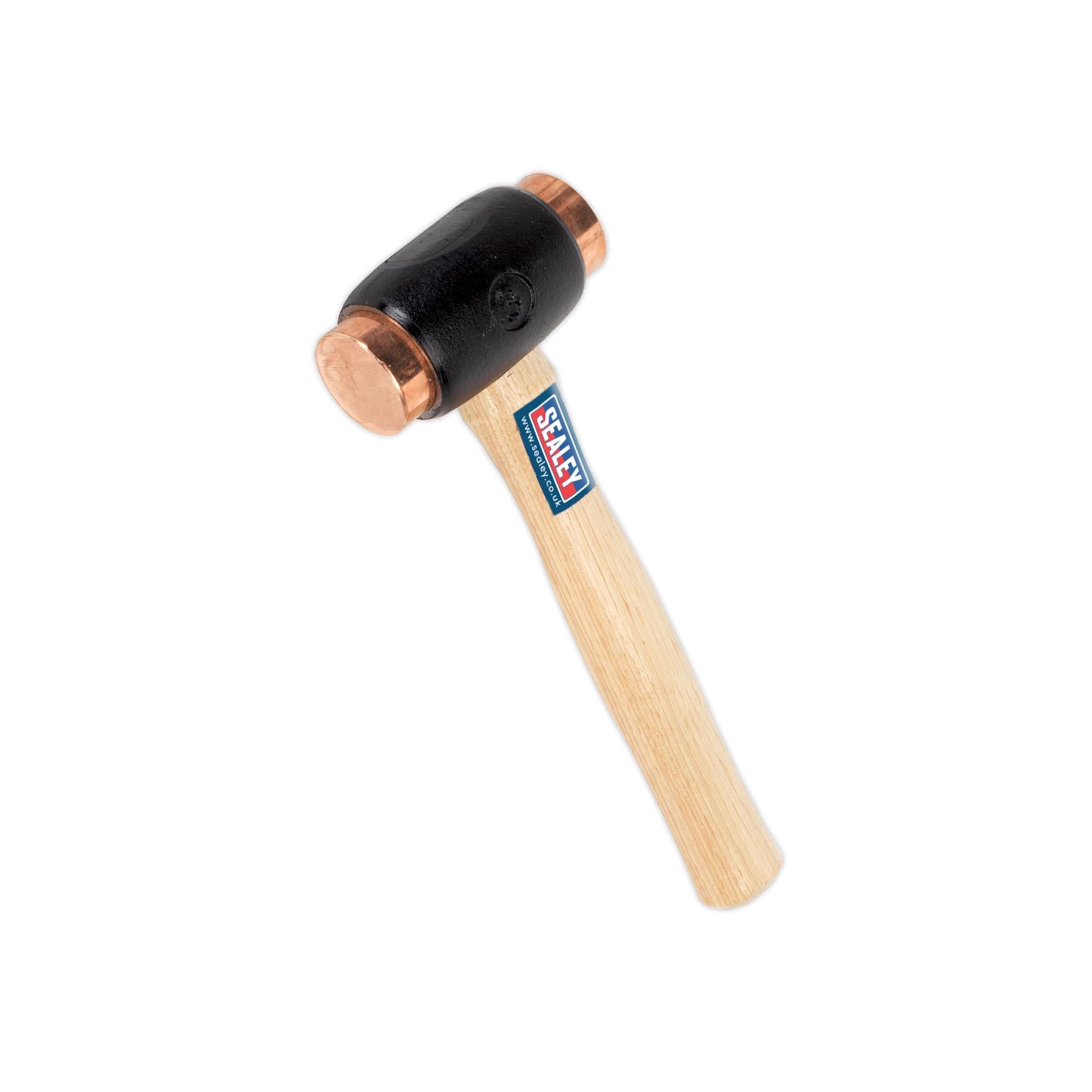 Sealey Copper Faced Hammer 4.3lb Hickory Shaft