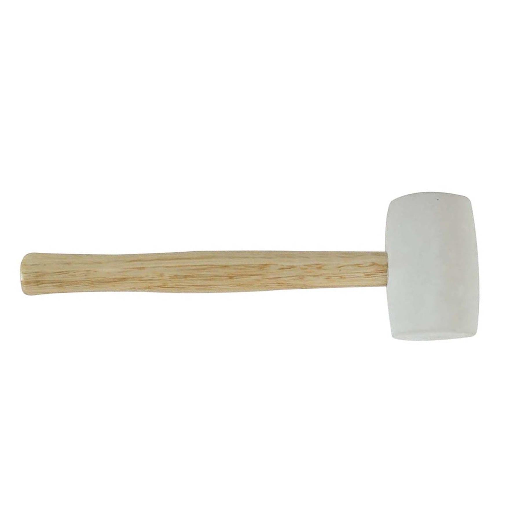 White Rubber Mallet - 24Oz (680G) Camping Building Marqee Tent Pegs Mallet DIY