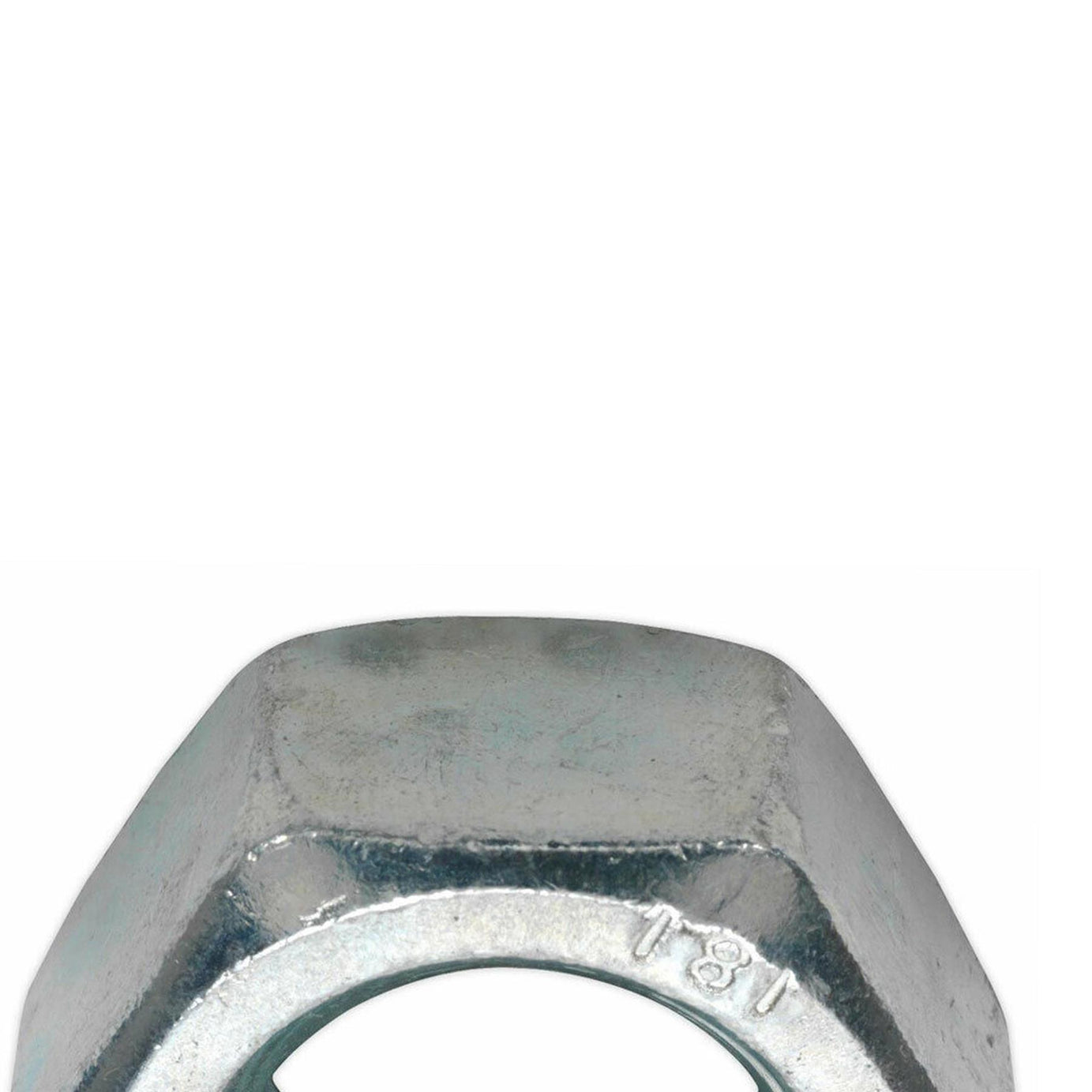 Sealey Steel Nut DIN 934 - M20 Zinc Pack of 10