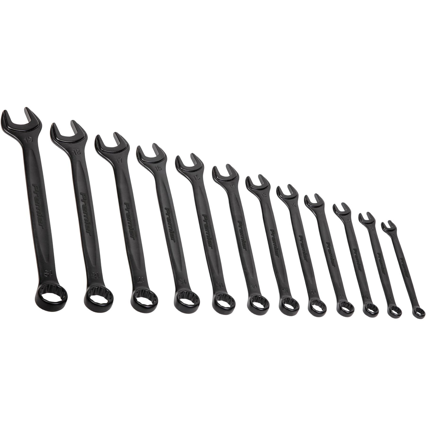 Sealey Combination Spanner Set 12pc Metric - Black Series