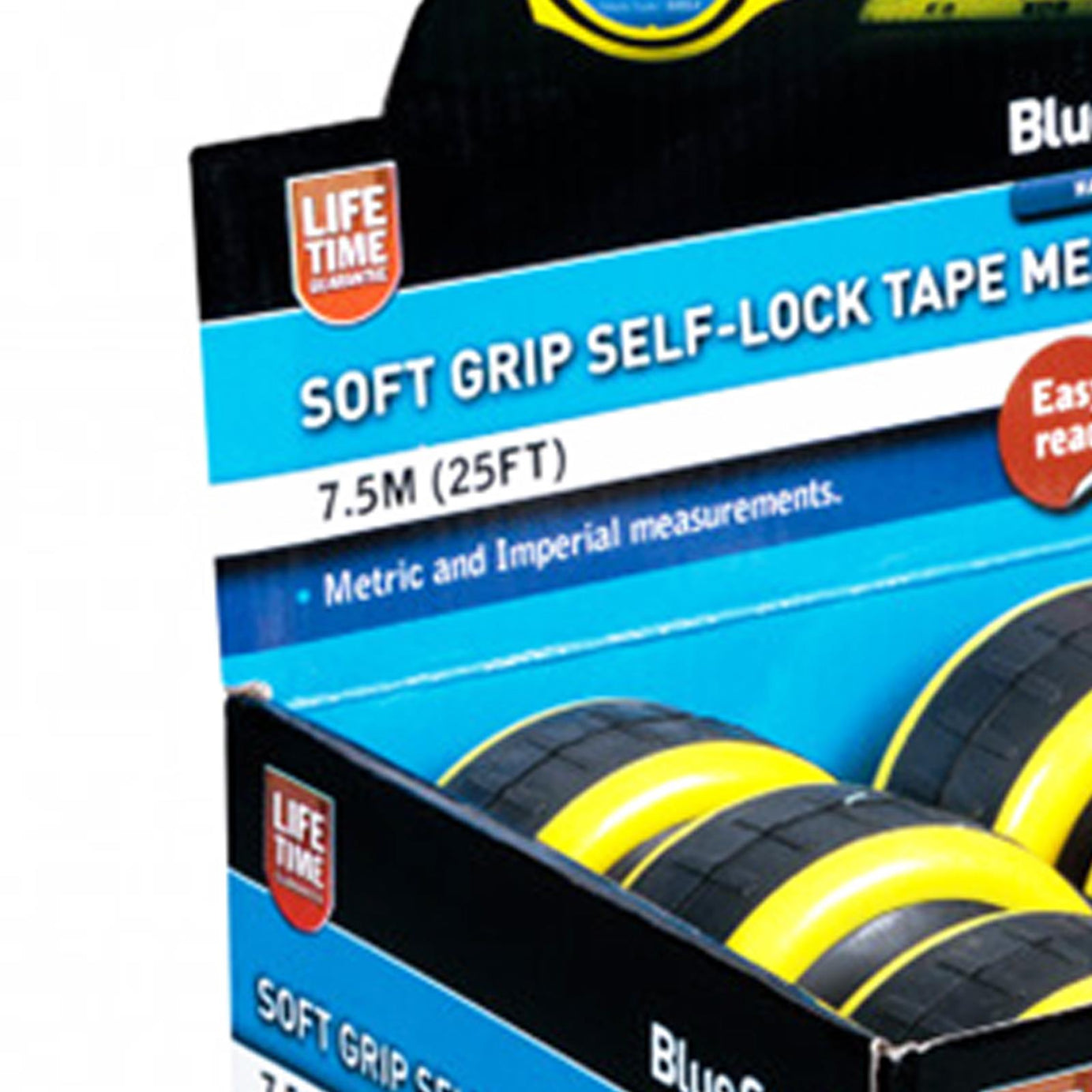 BlueSpot 6x 7.5m Retractable Tape Measure Griplock Imperial Metric Measuring Metres