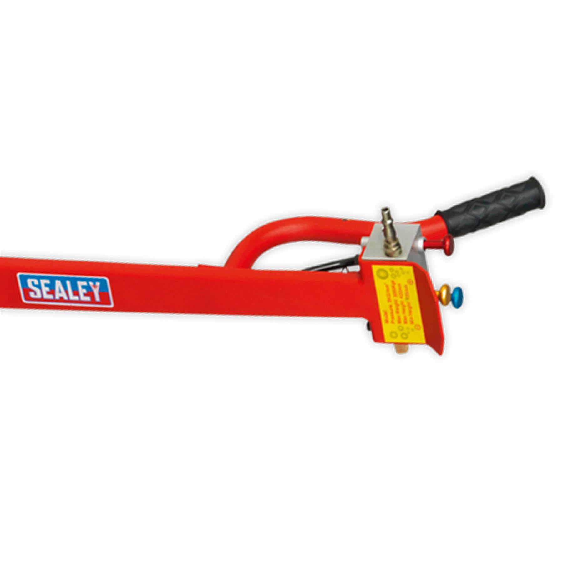 Sealey Premier Air Operated Fast Jack 3t 3-Stage - Long Handle