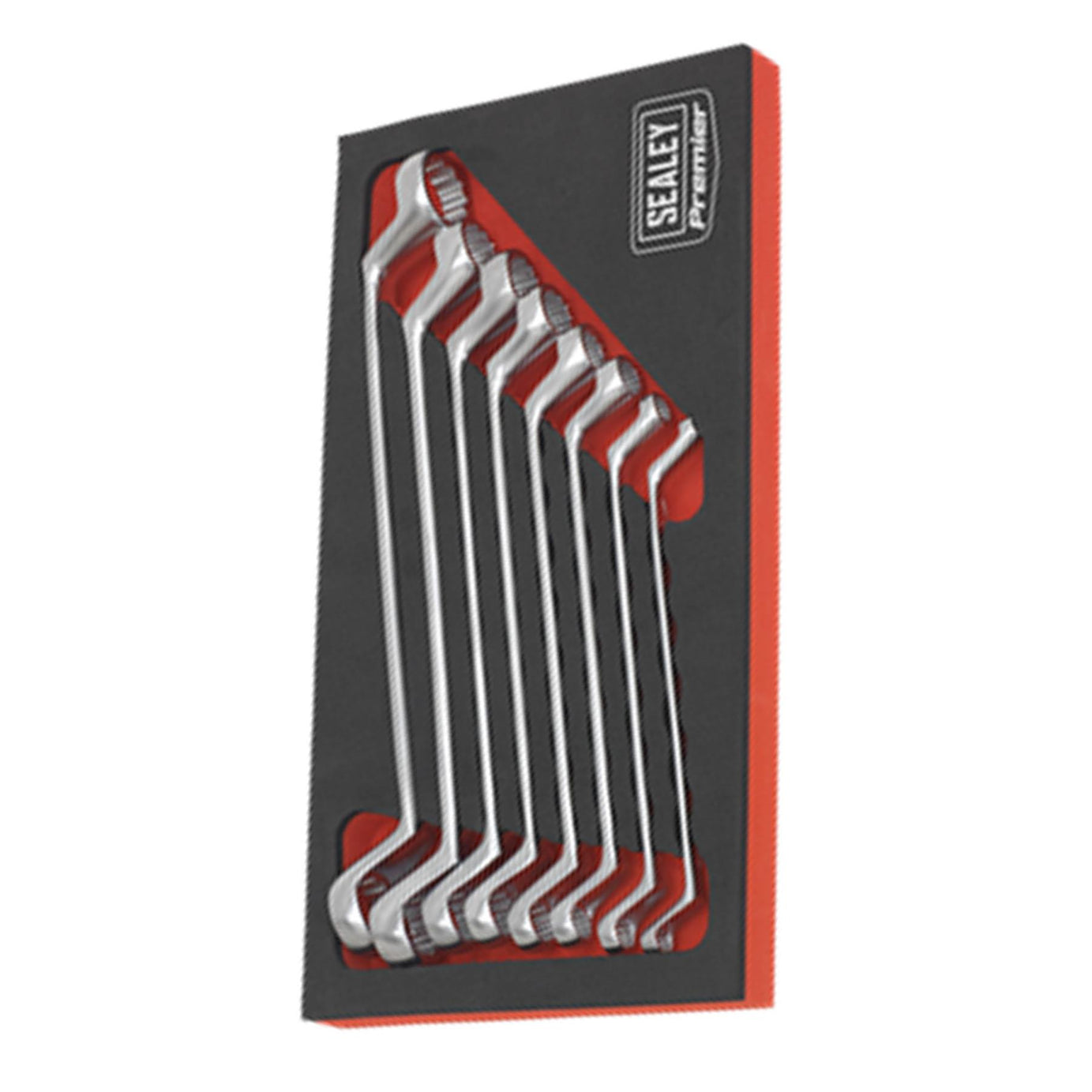 Sealey Offset Double End Ring Spanner Set 8pc Metric