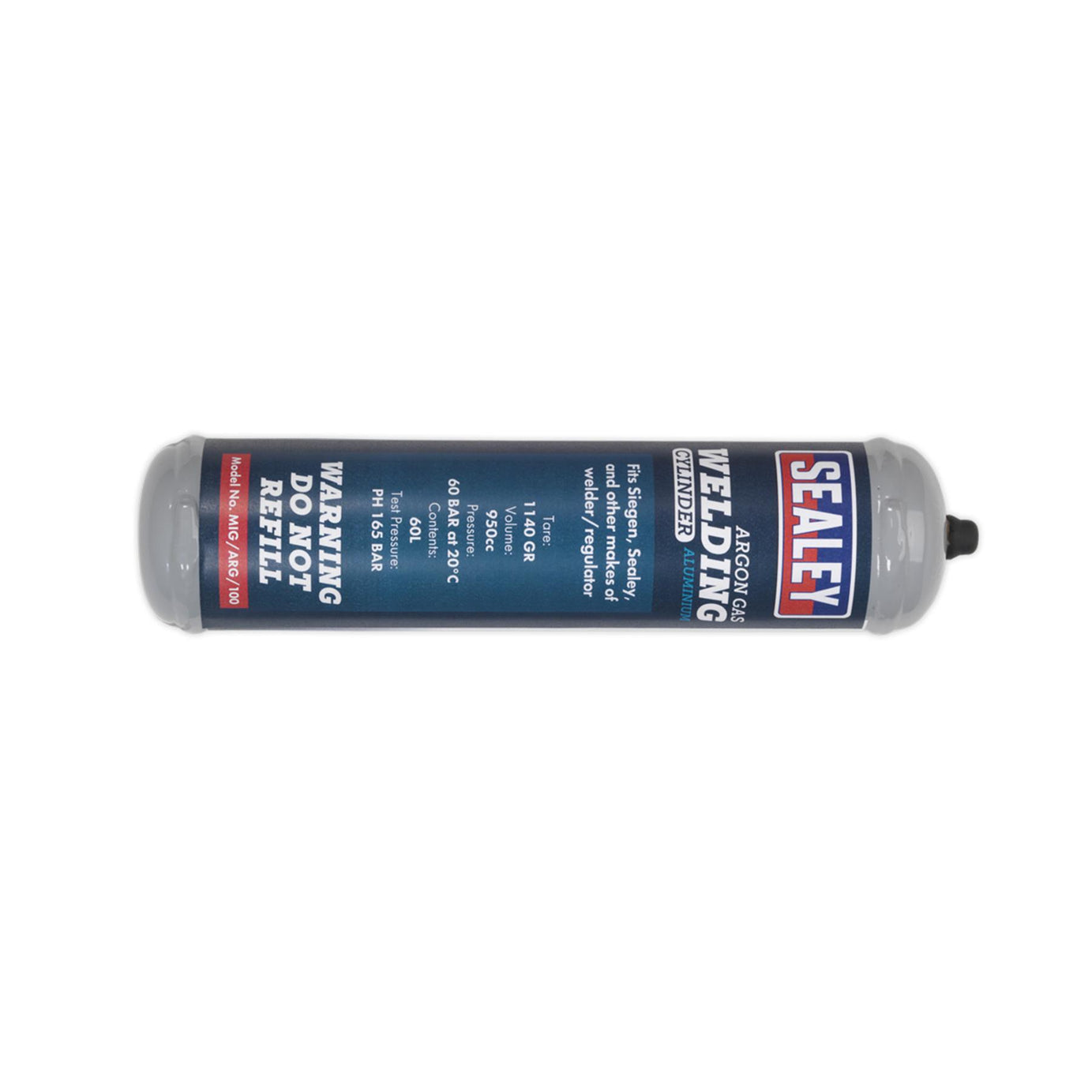 Sealey Gas Cylinder Disposable Argon 60L