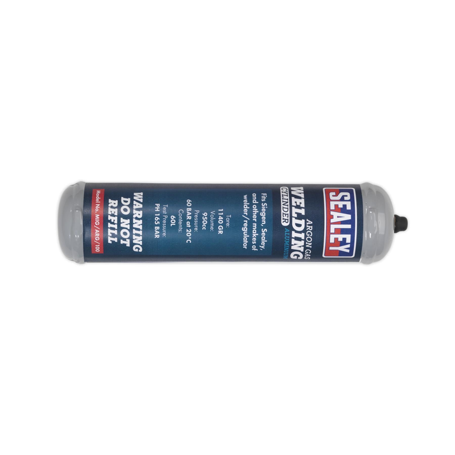 Sealey Gas Cylinder Disposable Argon 60L