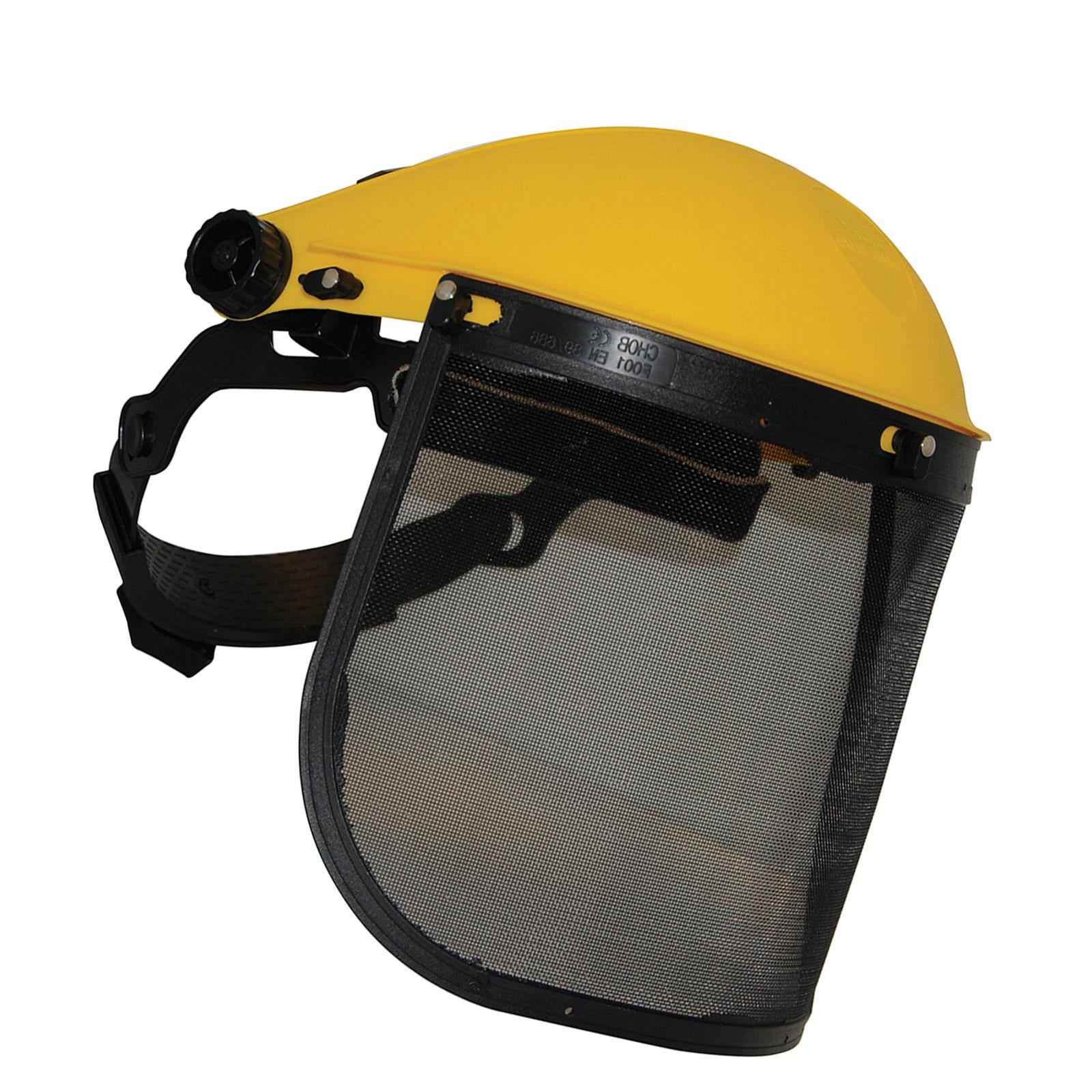 Mesh Safety Visor - Mesh Features Single Point Ratchet Adjustment Quality