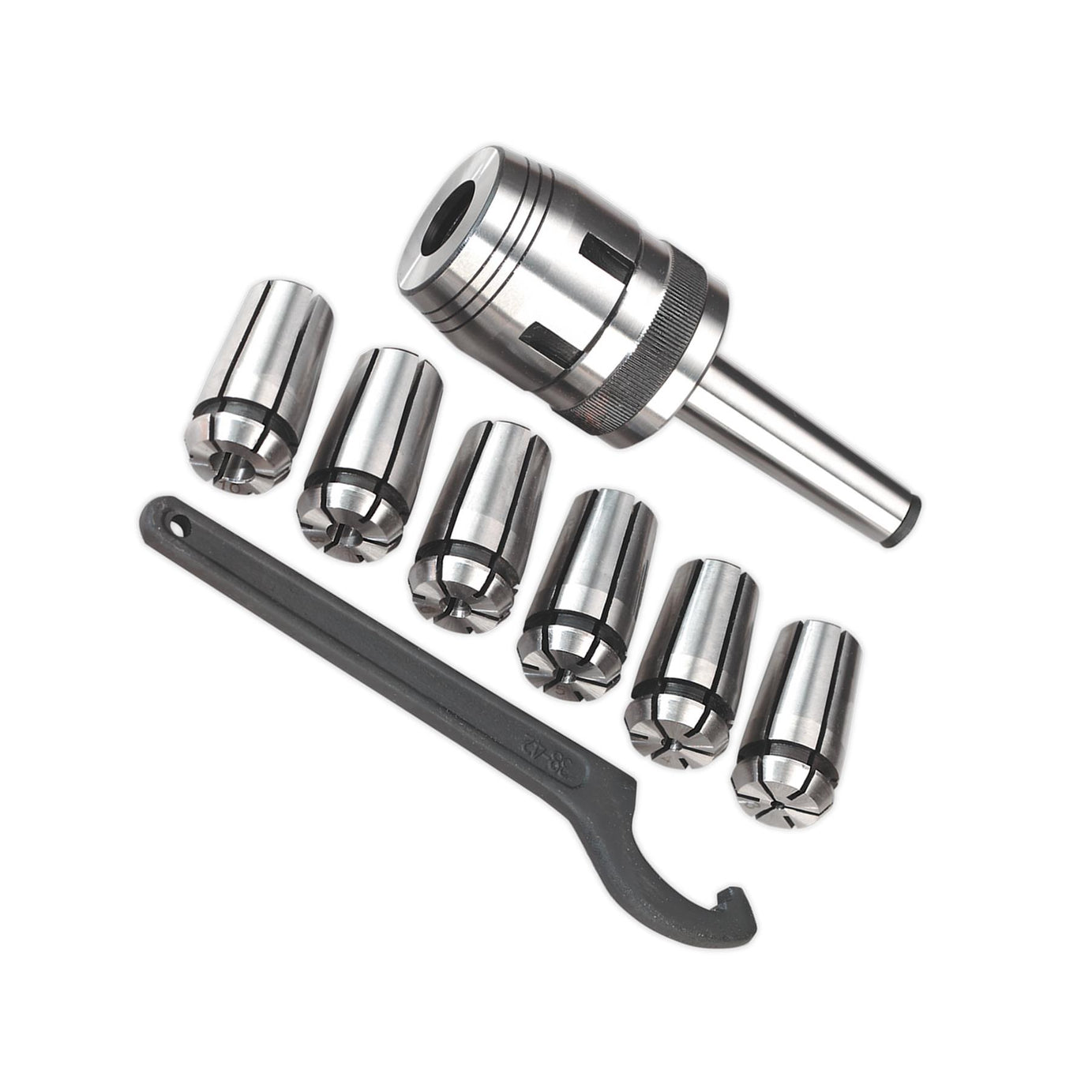 Sealey Mill Chuck Set MT2-M10 3-10mm High Quality Accessories