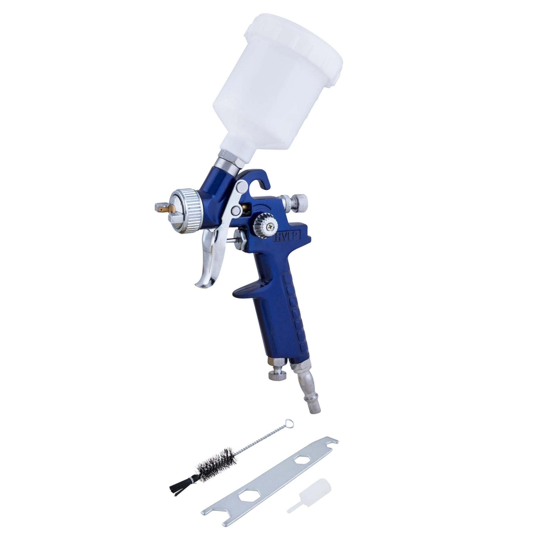 Bluespot Mini Touch Up HVLP Gravity Feed Spray Gun 125ml Cup With 0.8mm Nozzle