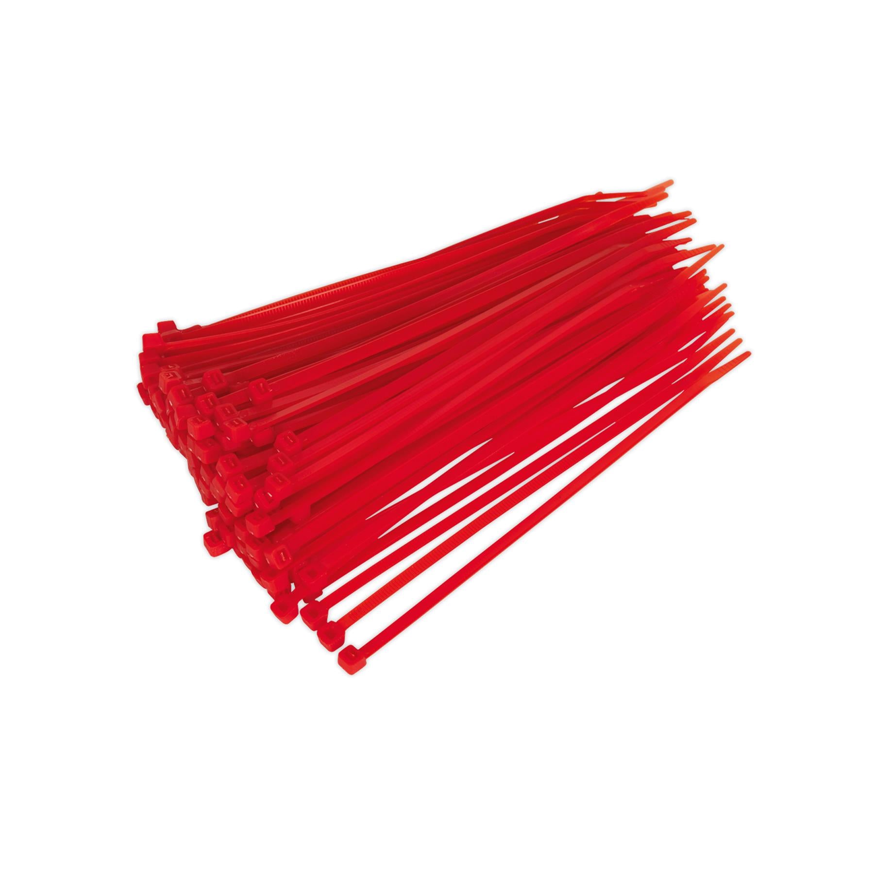Sealey Cable Tie 200 x 4.4mm Red Pack of 100