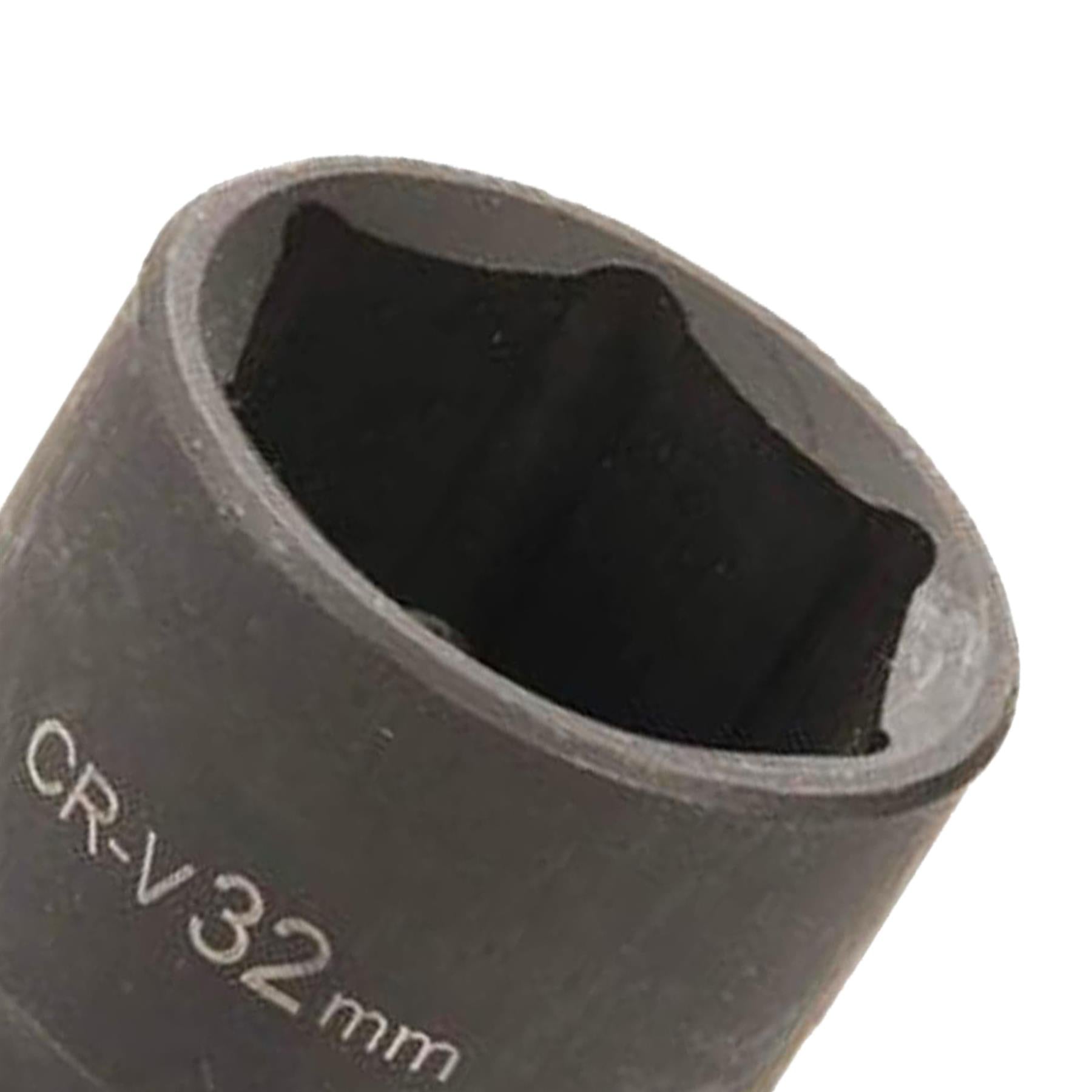 Impact Socket 1/2" Drive 6pt Metric 6 Point Hex Corrotion Resistant Sockets 32mm