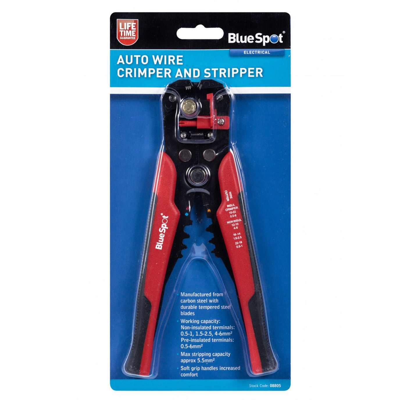 BlueSpot New Automatic Adjustable Wire Cable Crimper Crimping Cutter Tool Stripper