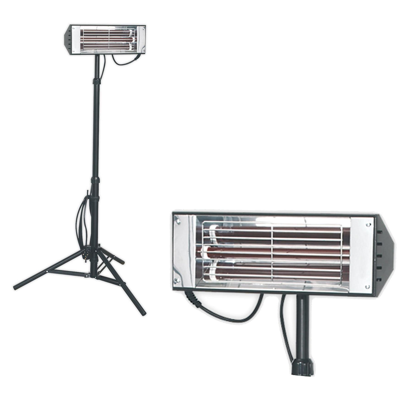 Sealey Infrared Quartz Heater with Telescopic Tripod Stand 1500W
