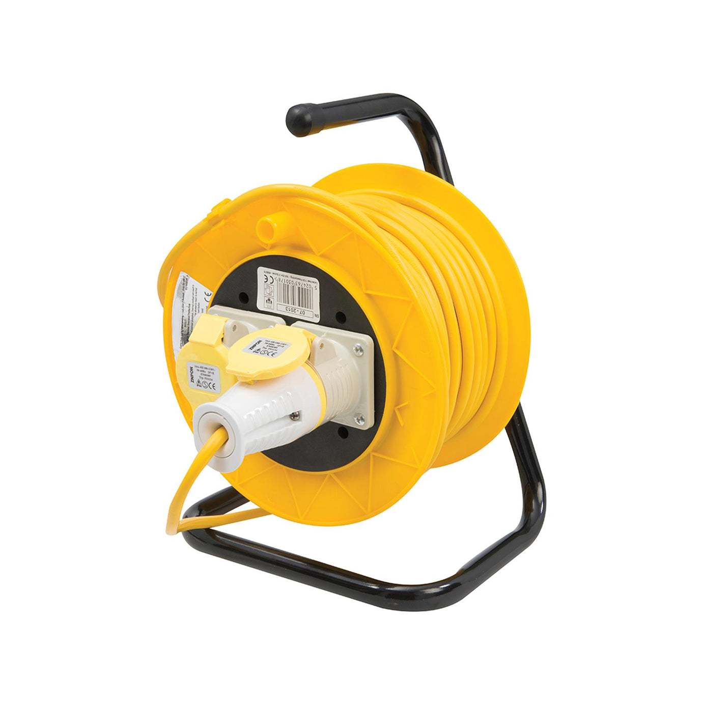 Cable Reel 110V 25 M 16A Freestanding 2 Socket Building Maximum Load 16A