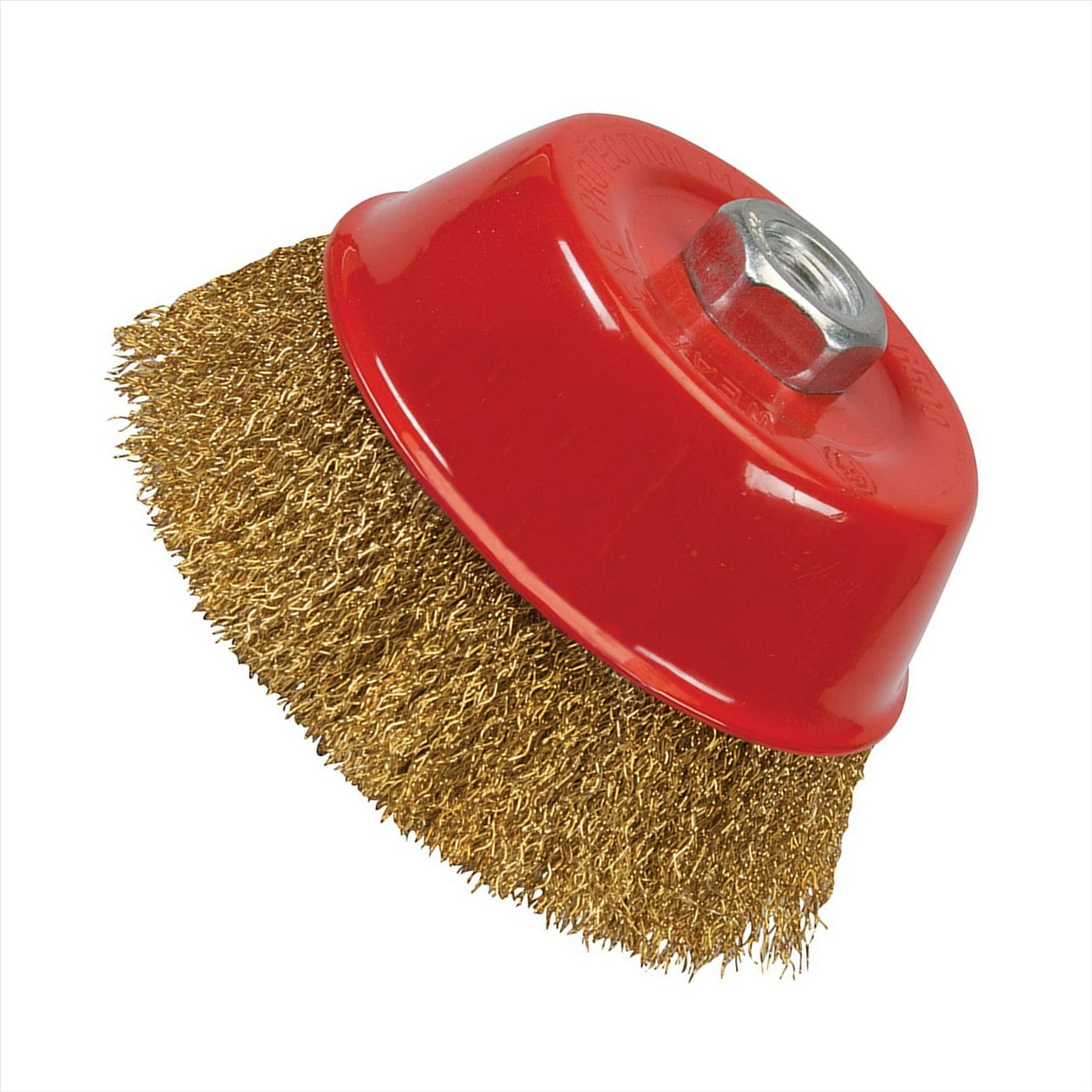 Brassed Steel Crimp Cup 125mm Wire Brush M14 Rust Removal Professional Tool