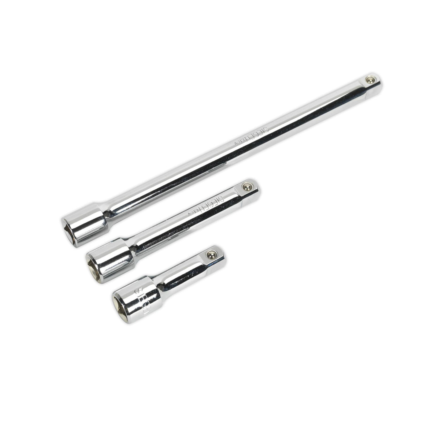 Sealey Extension Bar Set 3pc 1/2"Sq Drive