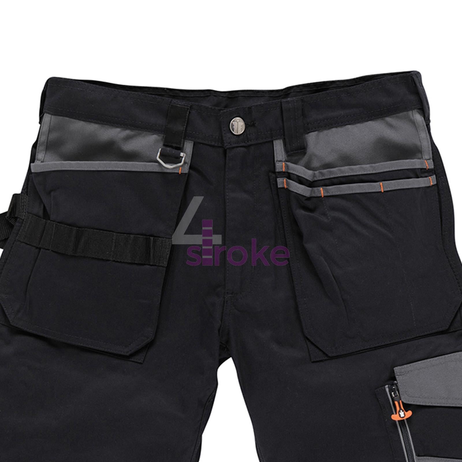 Trade Short Black Size 32" W Ykk Zipped Fly. 65% Polyester, 35% Cotton, 250gsm.