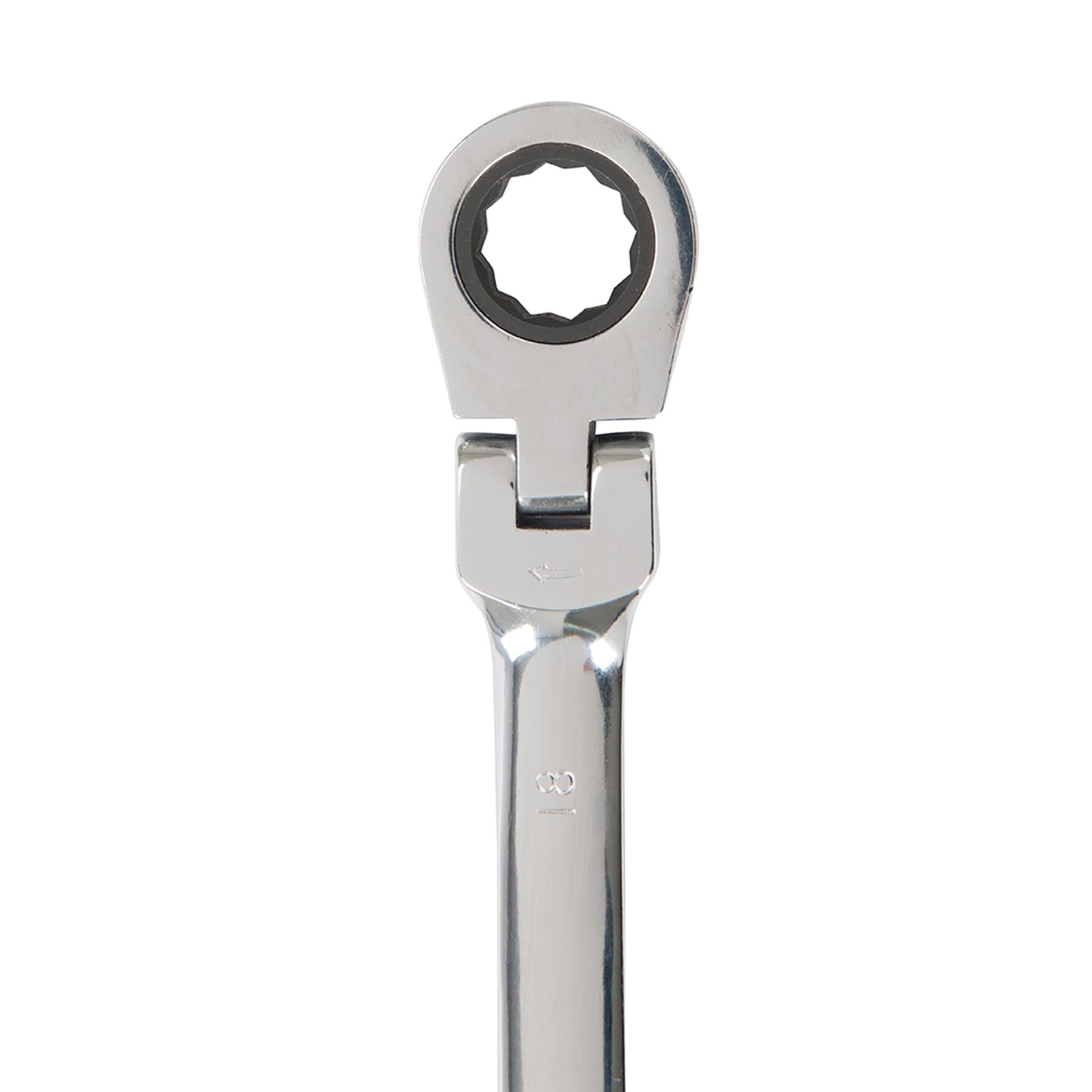 12Pce Flexible Head Ratchet Spanner Set 8mm - 19mm Polished 40Cr Alloy Steel