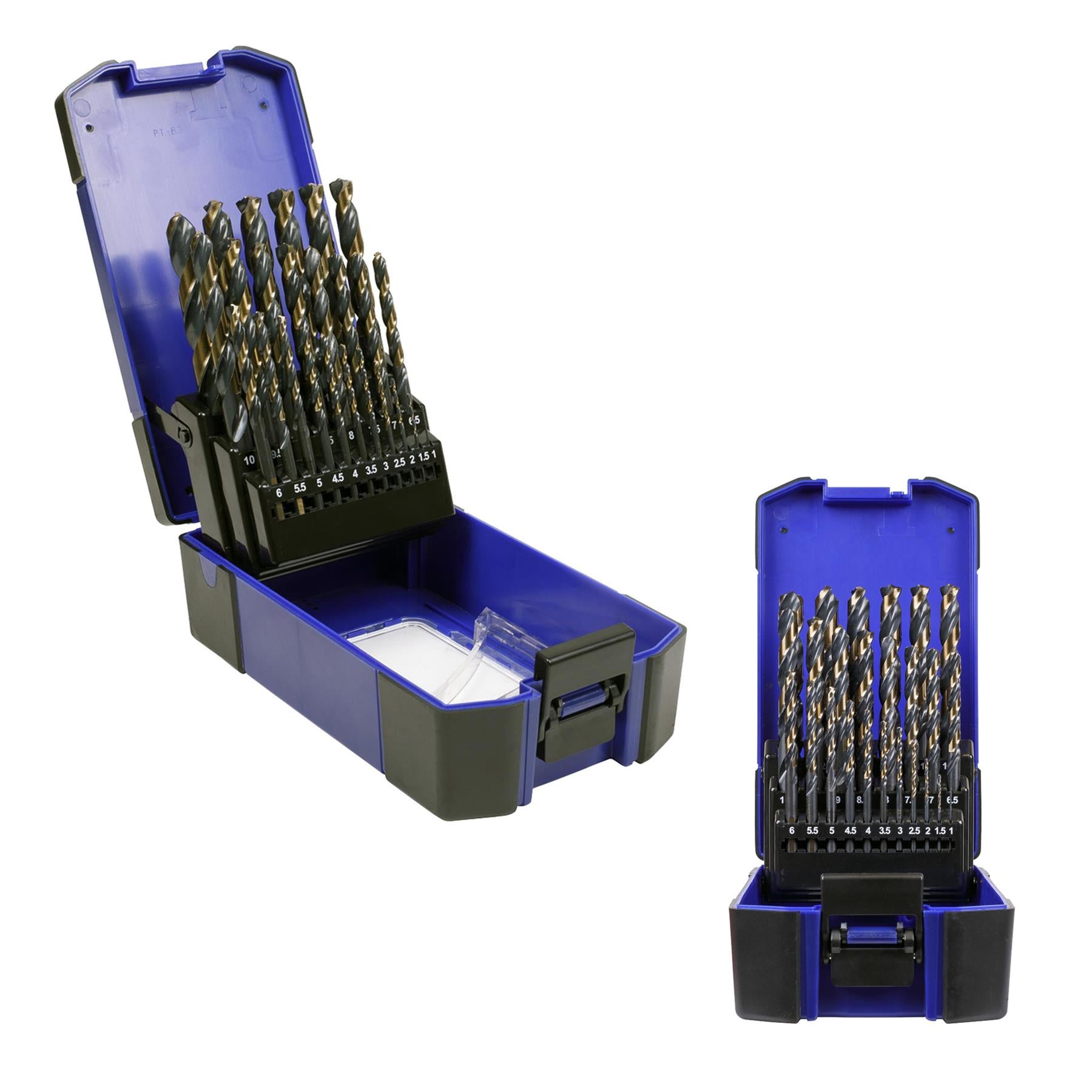 Sealey 25pc Drill Bit Set HSS Tri Point Ø1-13mm Steel Wood Plastic AK4706
